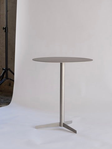 Table - Isla x Paul Delrez - Stainless Steel by KØGE Design | The Oblist — modern stainless steel finish