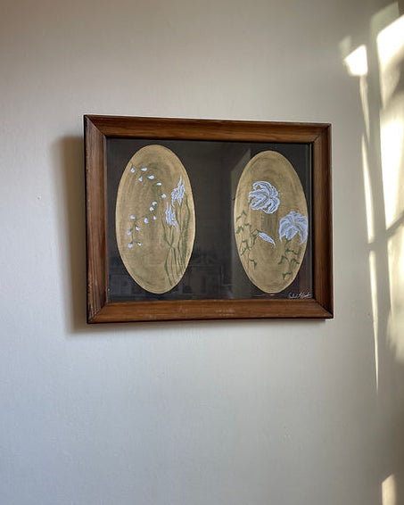 Framed Print of Original Lily Painting — detail view