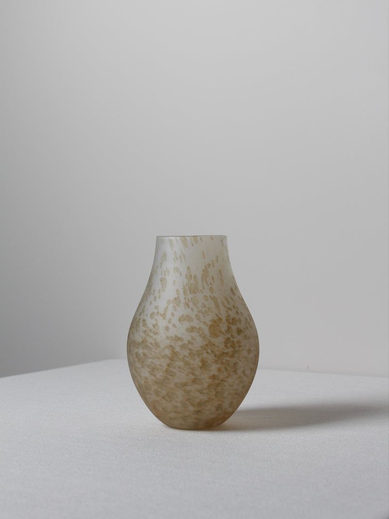 Large Speckled Vase in Caramel by Verre d'Onge | The Oblist