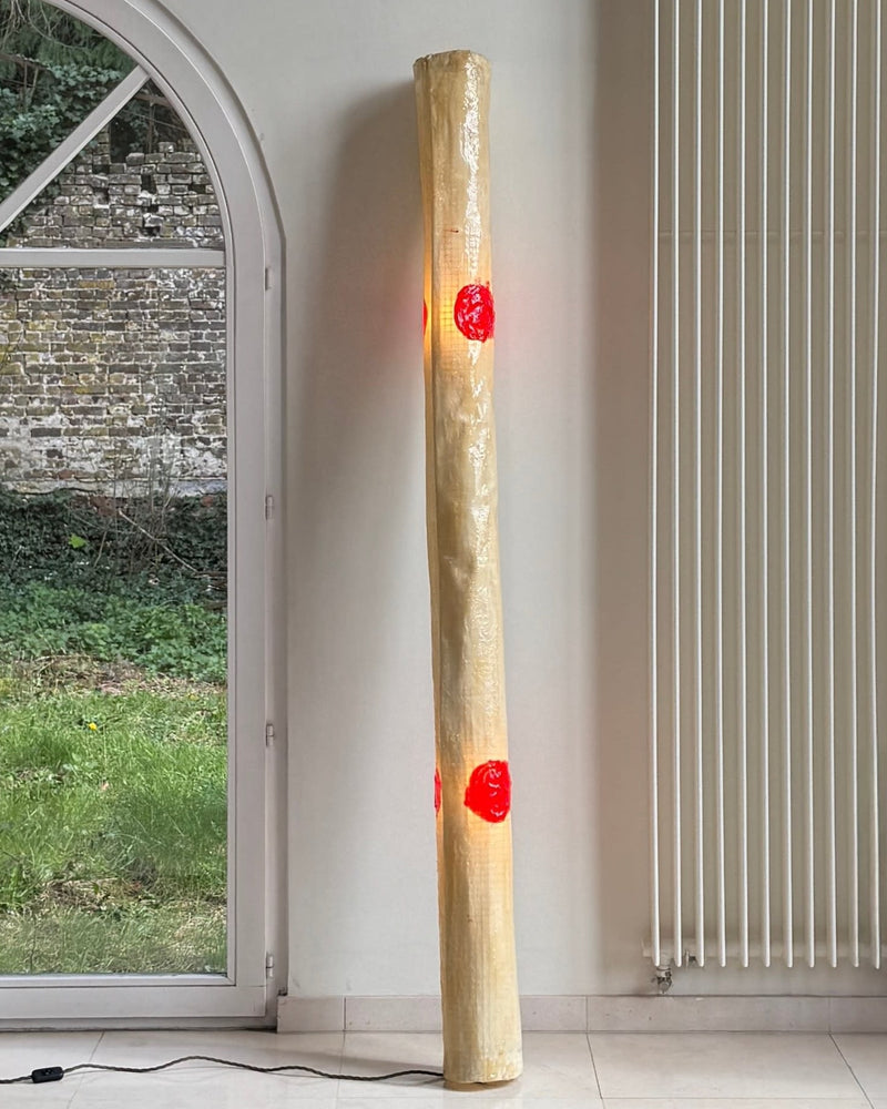 Red Nodes floor Lamp Series — side angle