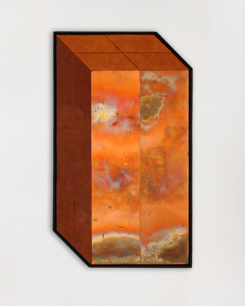 'Summer Piece' - Wall Sculpture in Copper and Leather by Studio Miriam Loellmann | The Oblist