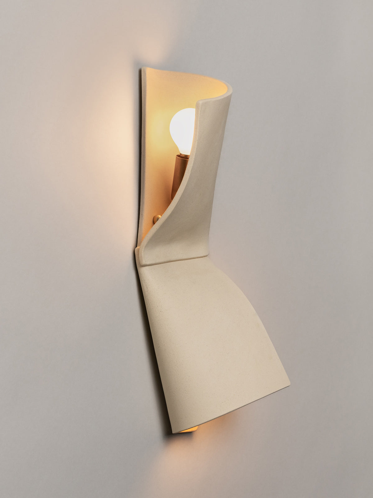 Double Shai Sconce, Bone — lifestyle setting