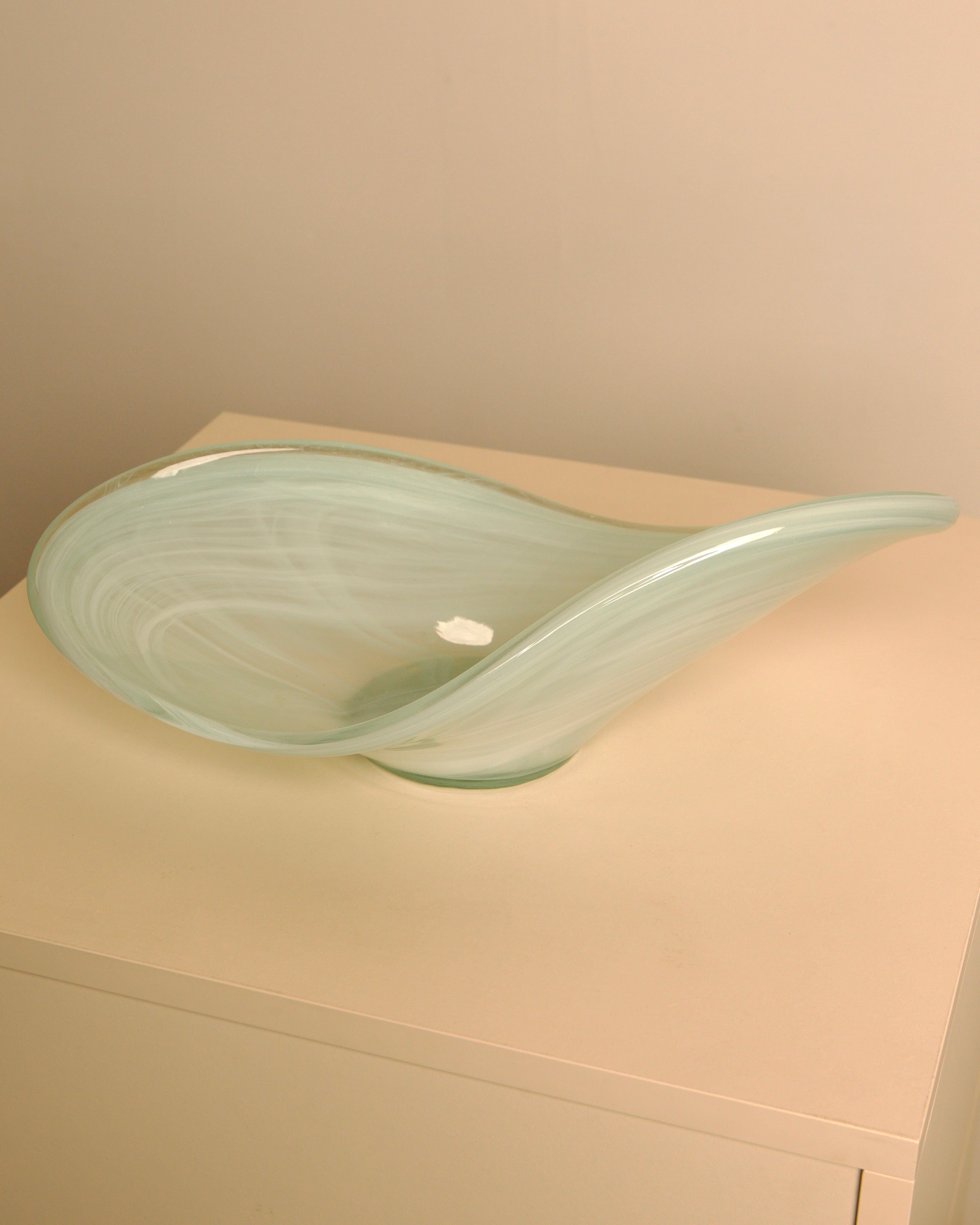 Murano Glass Catchall "Ghost" Bowl, Italy, 1980s by Treaptyque | The Oblist