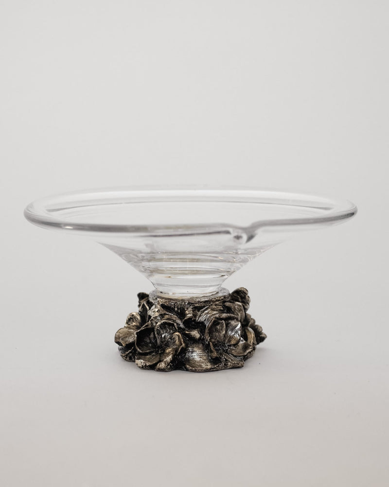 Glass Murano Dish on Metal Base  by septembre studios | The Oblist