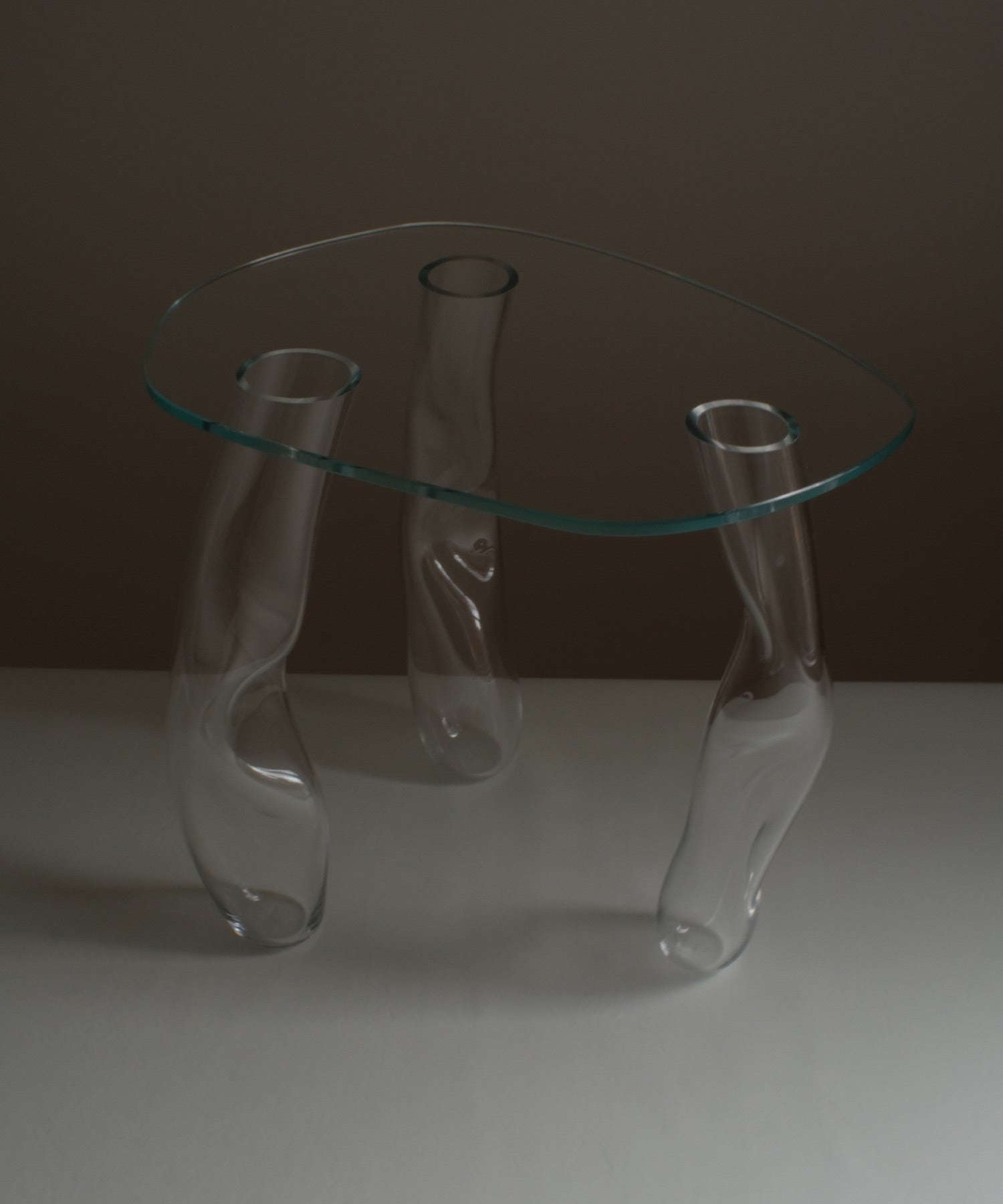 Glass Side Table — detail view
