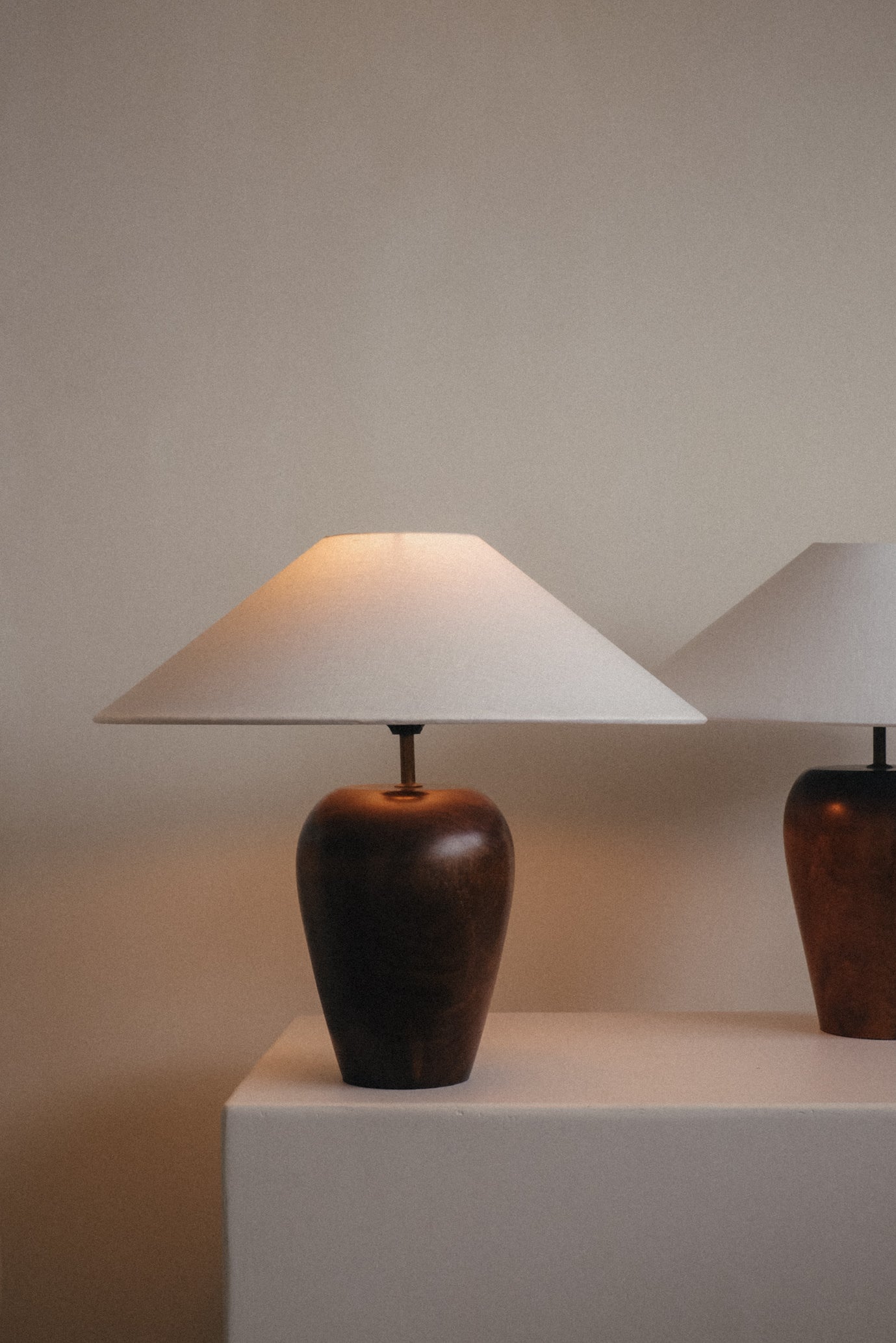 Mid-Century Modern Wooden Table Lamp by septembre studios | The Oblist