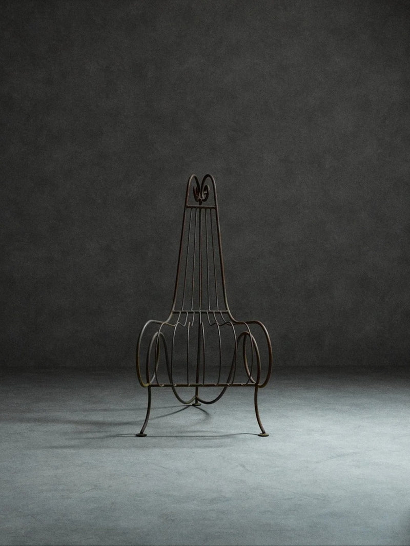 Spine Chair and Table in the Style of André Dubreuil by monica monaco | The Oblist