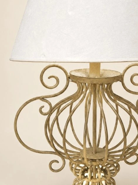Vintage Table Lamp in Fabric - 1950s French Collection — lifestyle setting
