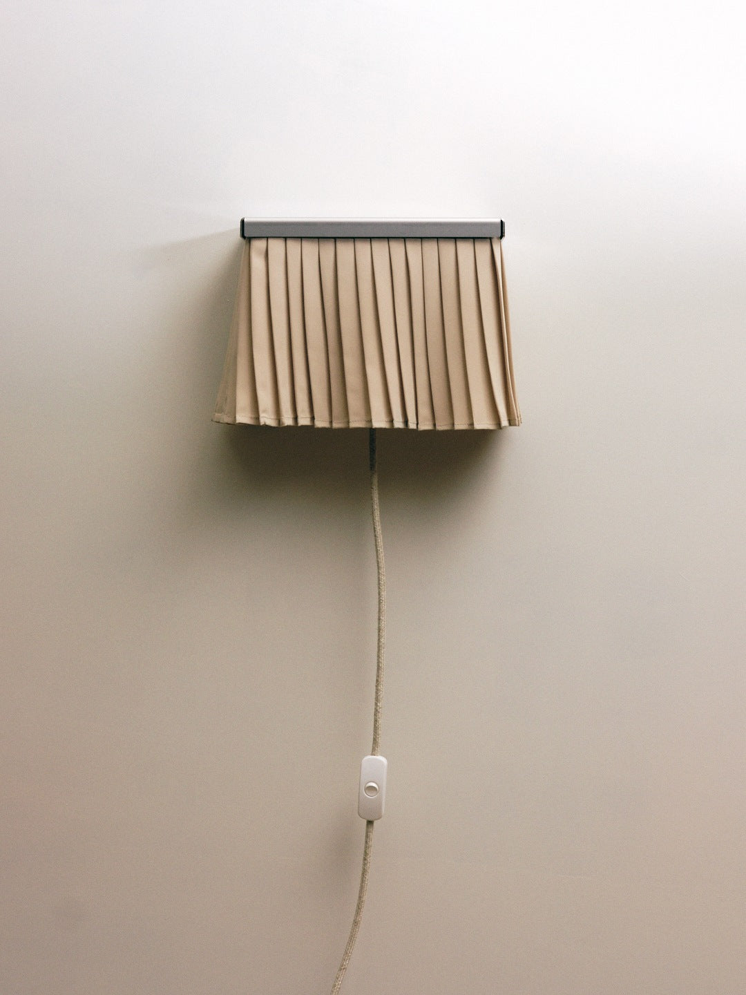 Pleated Wall Scone - Lighting in Metal and Fabric by Bothi | The Oblist