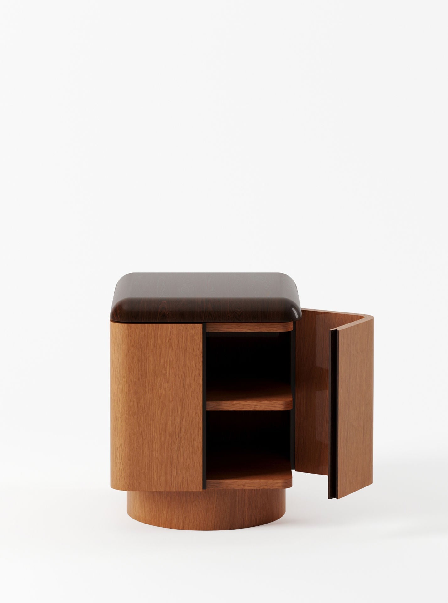 Paire de tables de nuit à positions diverses