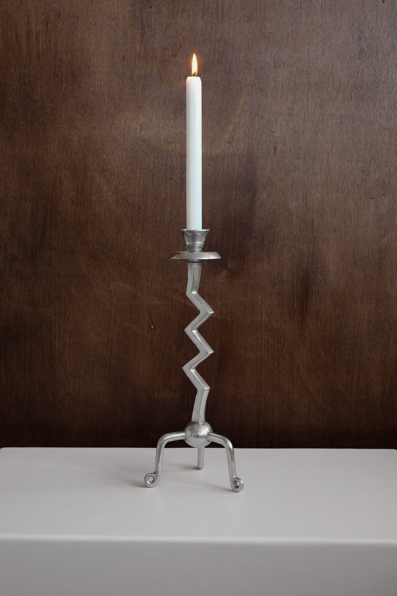 Zigzag Candleholder by septembre studios | The Oblist — handcrafted metal design