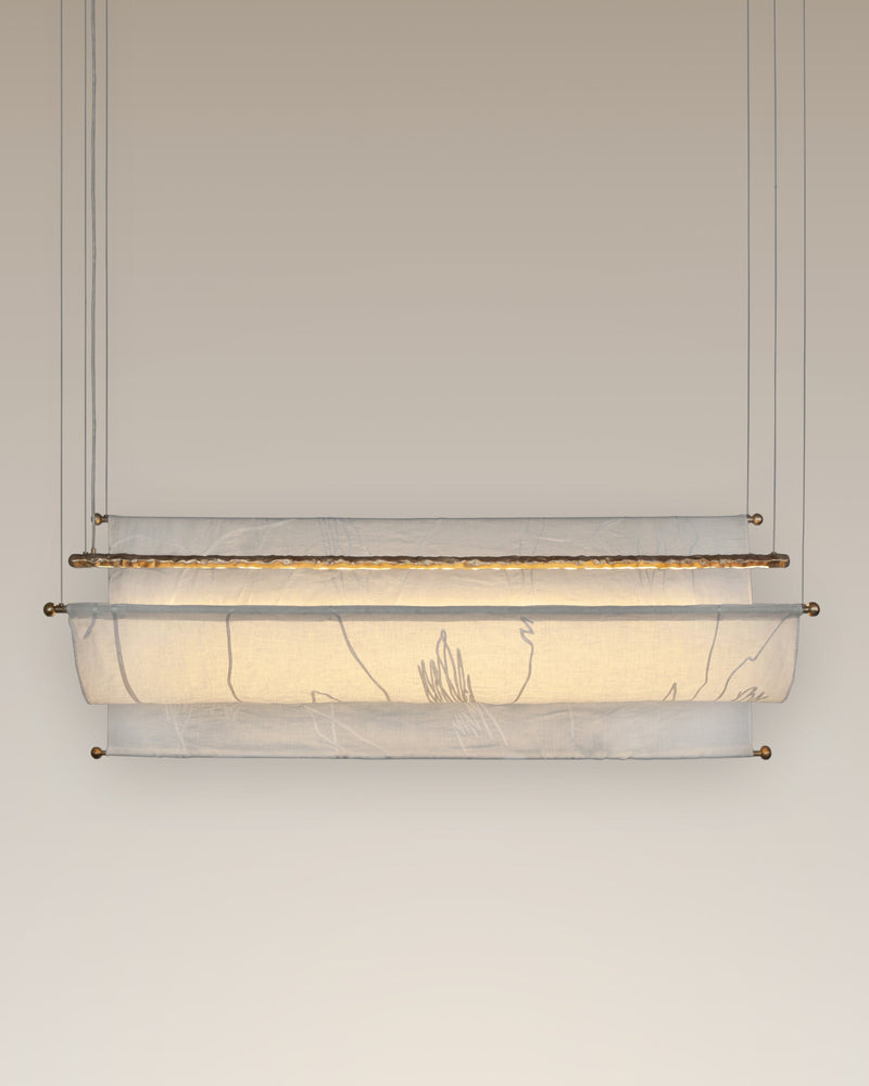 Aria Ceiling by Stem | The Oblist — fabric shade, modern design