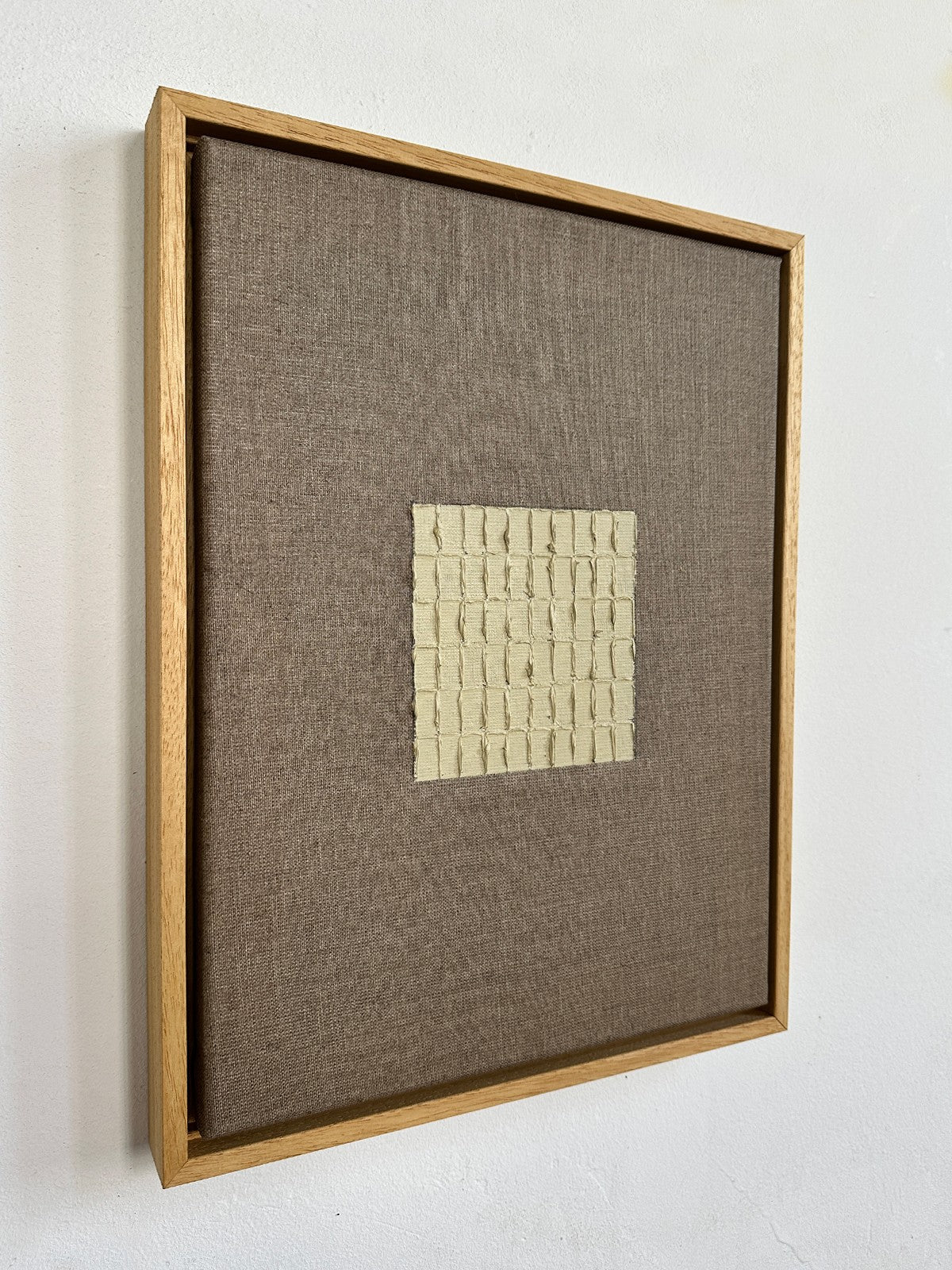 'Buff Titanium - Signature Linen' Painting — detail view