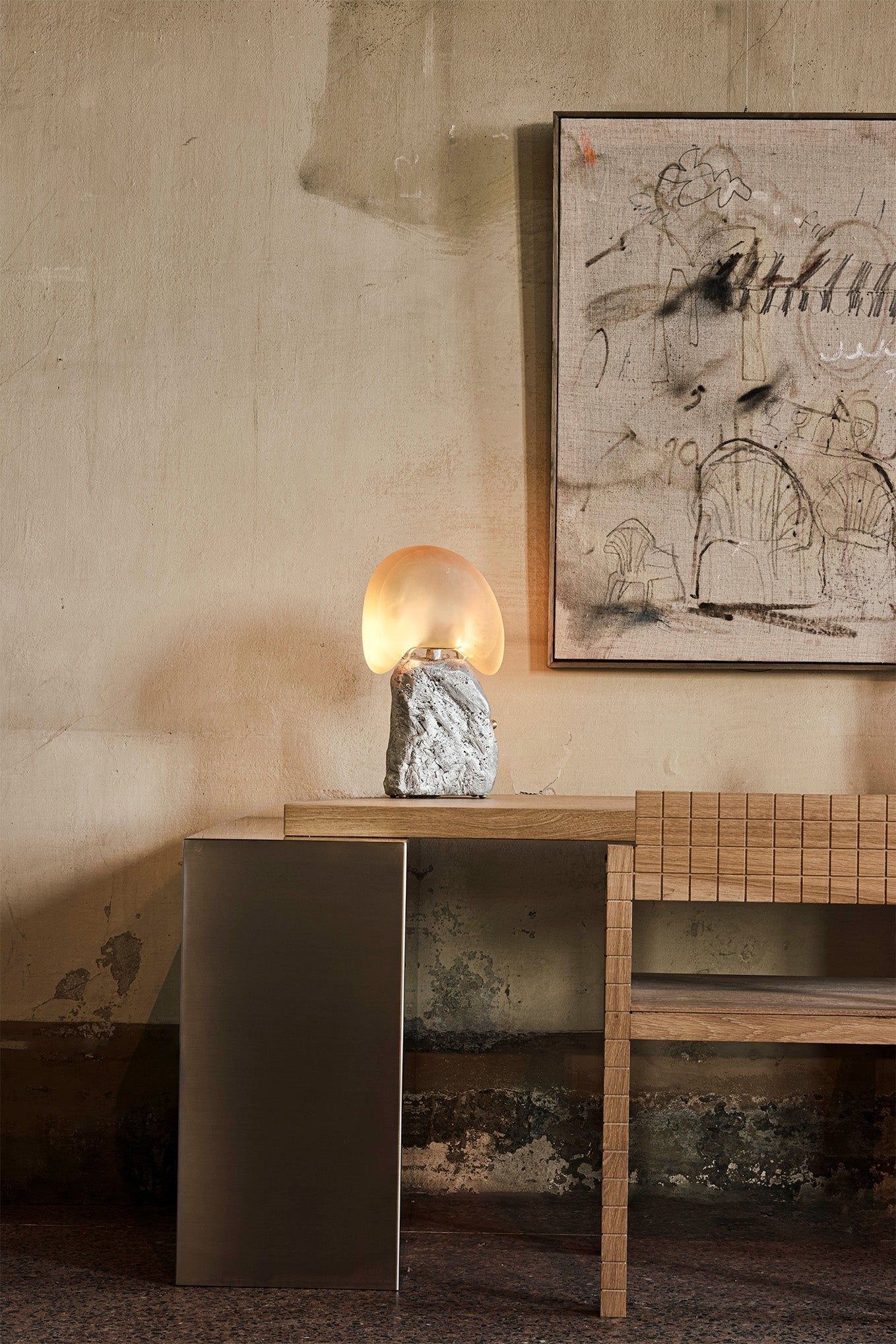 Canoa Studio Table — detail view