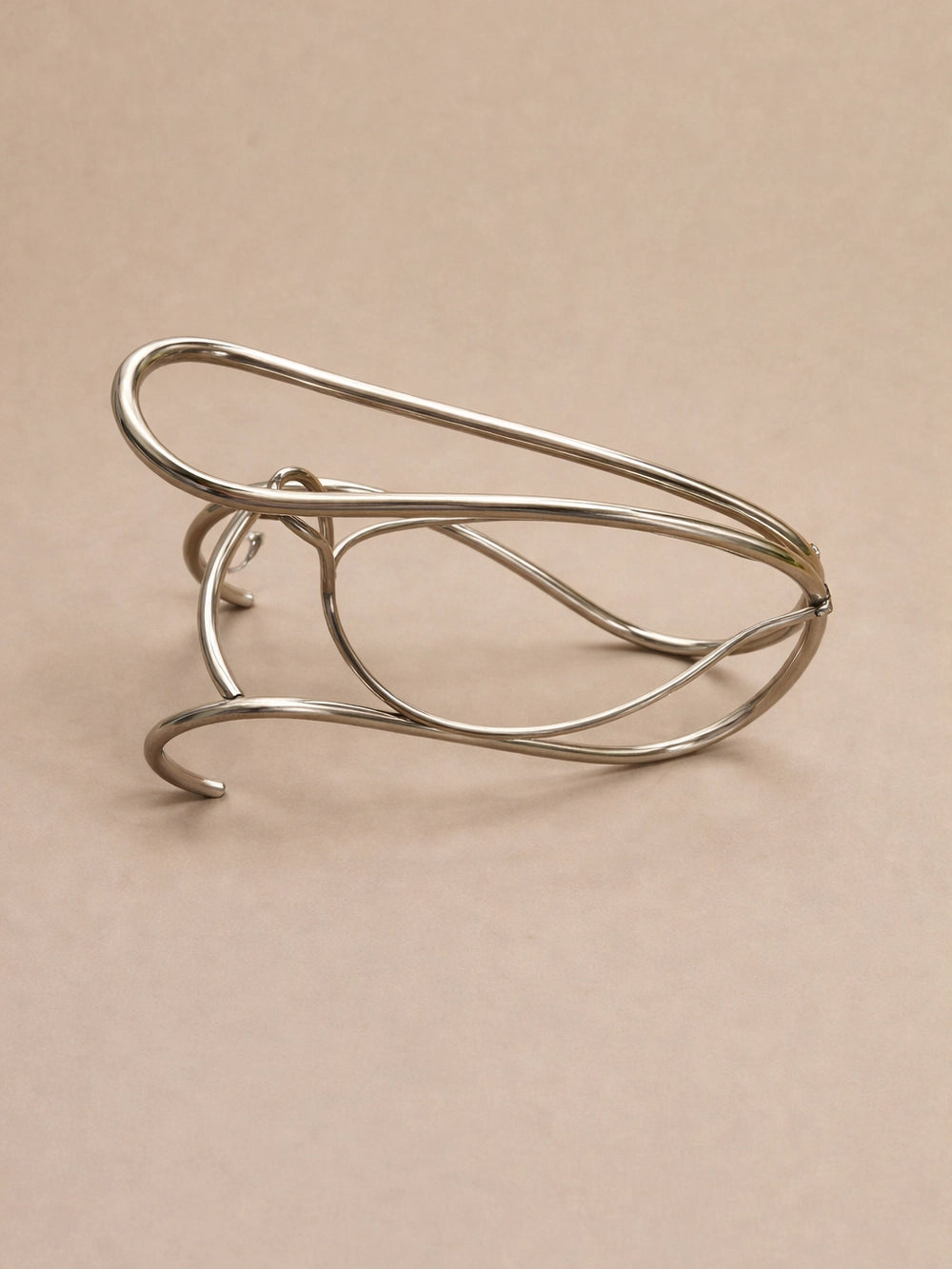 Art Déco Silver-Plated Bottle Holder — side angle