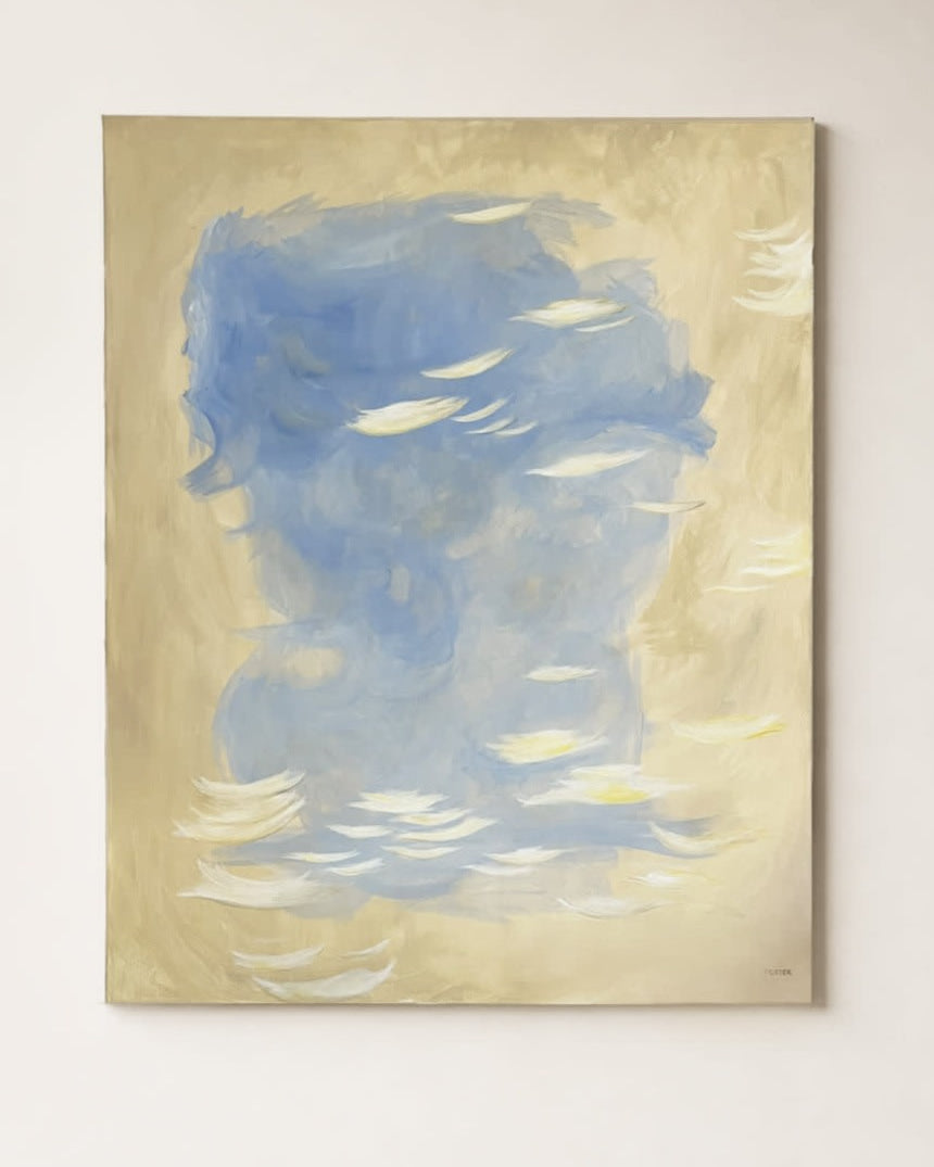 19:15, Original Acrylic on Canvas — side angle