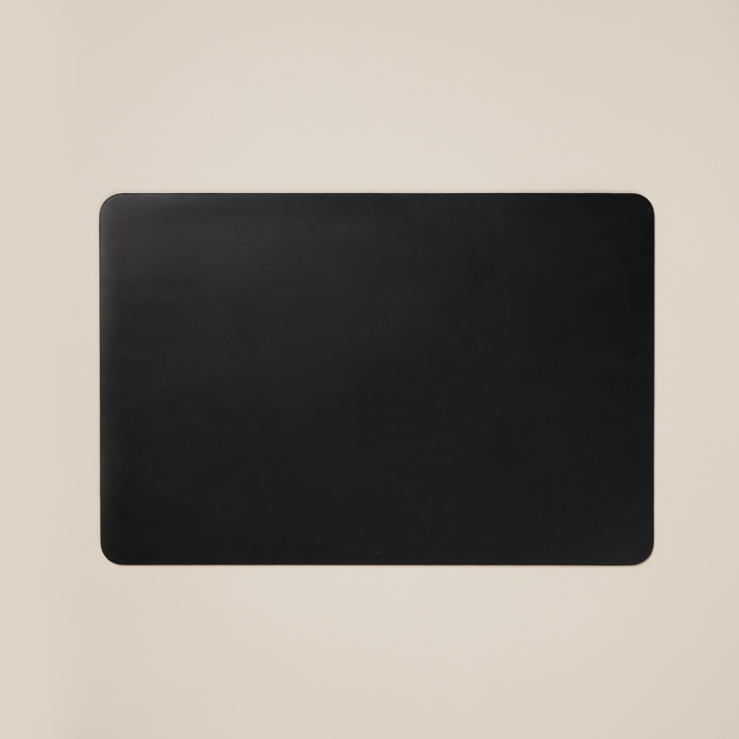Leather Desk Gift Set — top view of black leather mat