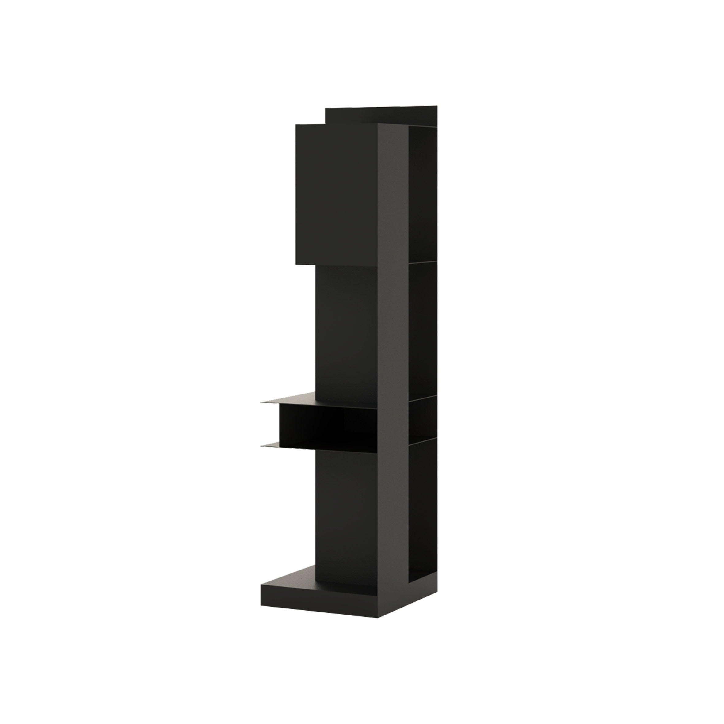 ZEN' Standing Shelf — angled view in matte black finish