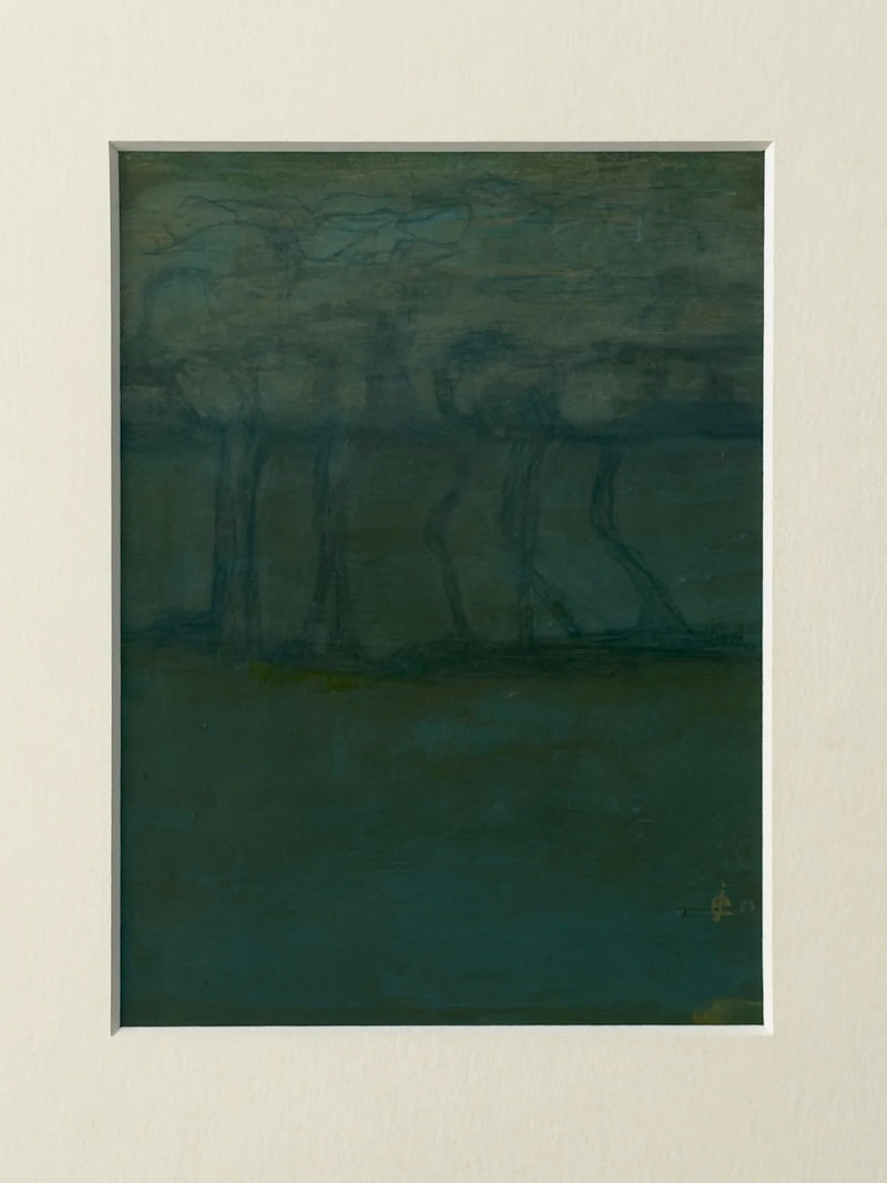 Tree Study #2 - Ellen Jakobsson — close-up of green-toned painting detail