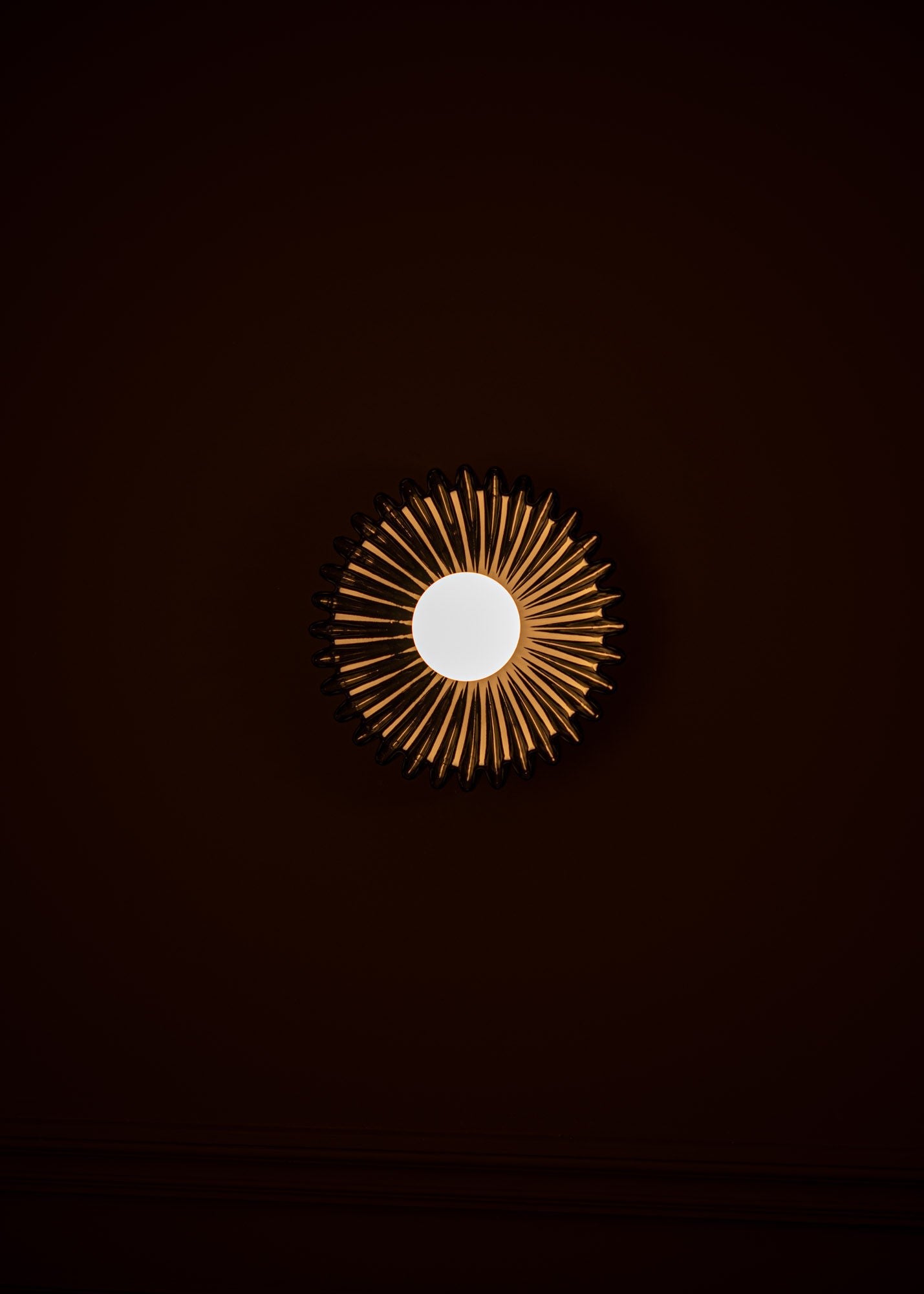'Ostro' Wall Light  in Black Ceramic — side angle