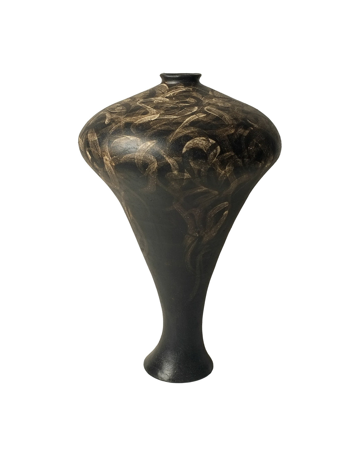 Organic Modern Vessel in Ceramic - Gestural Earth Collection — detail view
