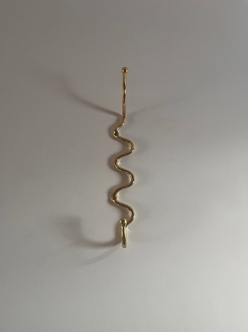 The Meander Hook by Maud Vaughan | The Oblist — gold metal finish