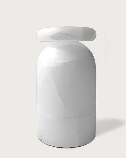 Cult Stool/ Side Table, Marble or Onyx