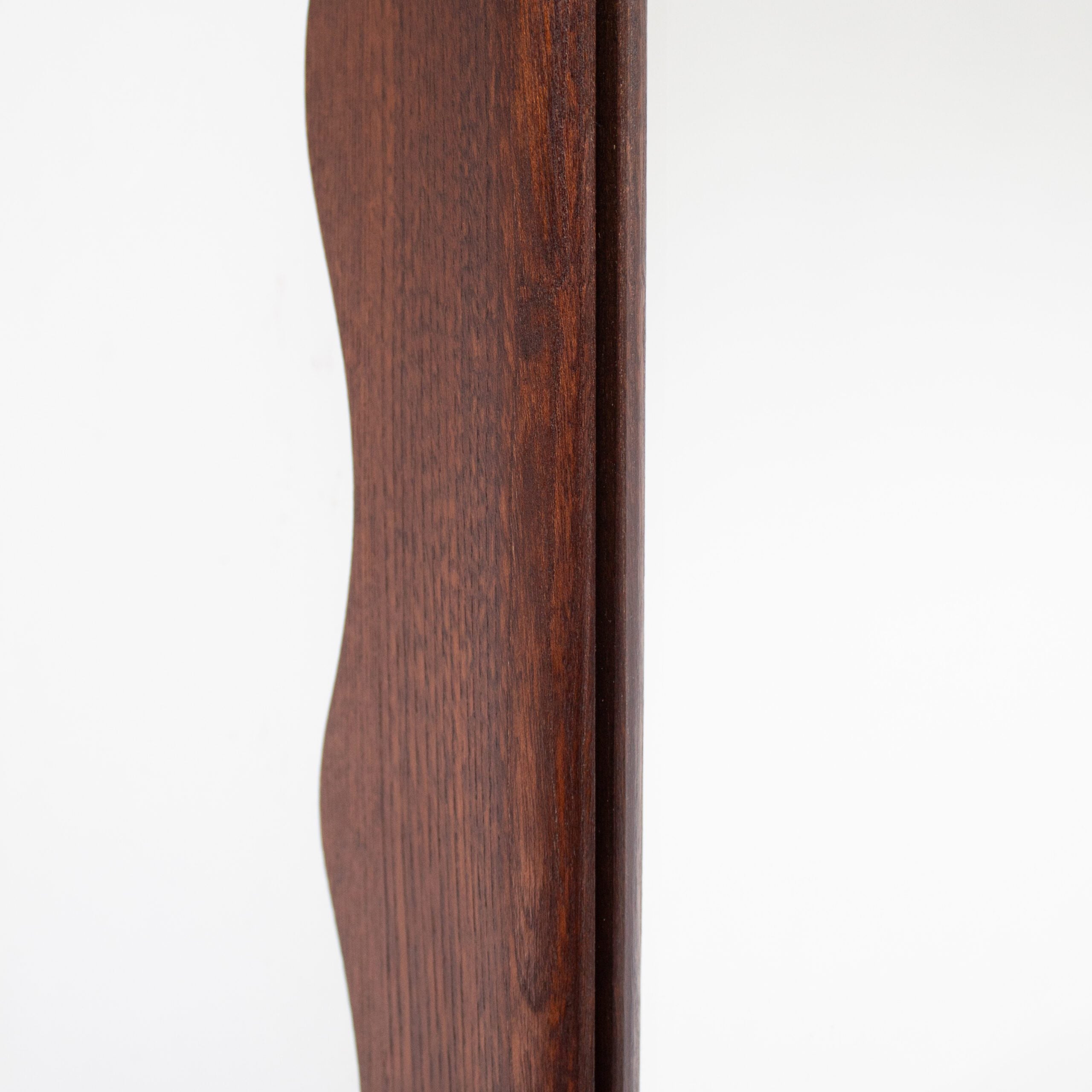 Large Vintage Wavy Walnut Wall Mirror — lifestyle setting