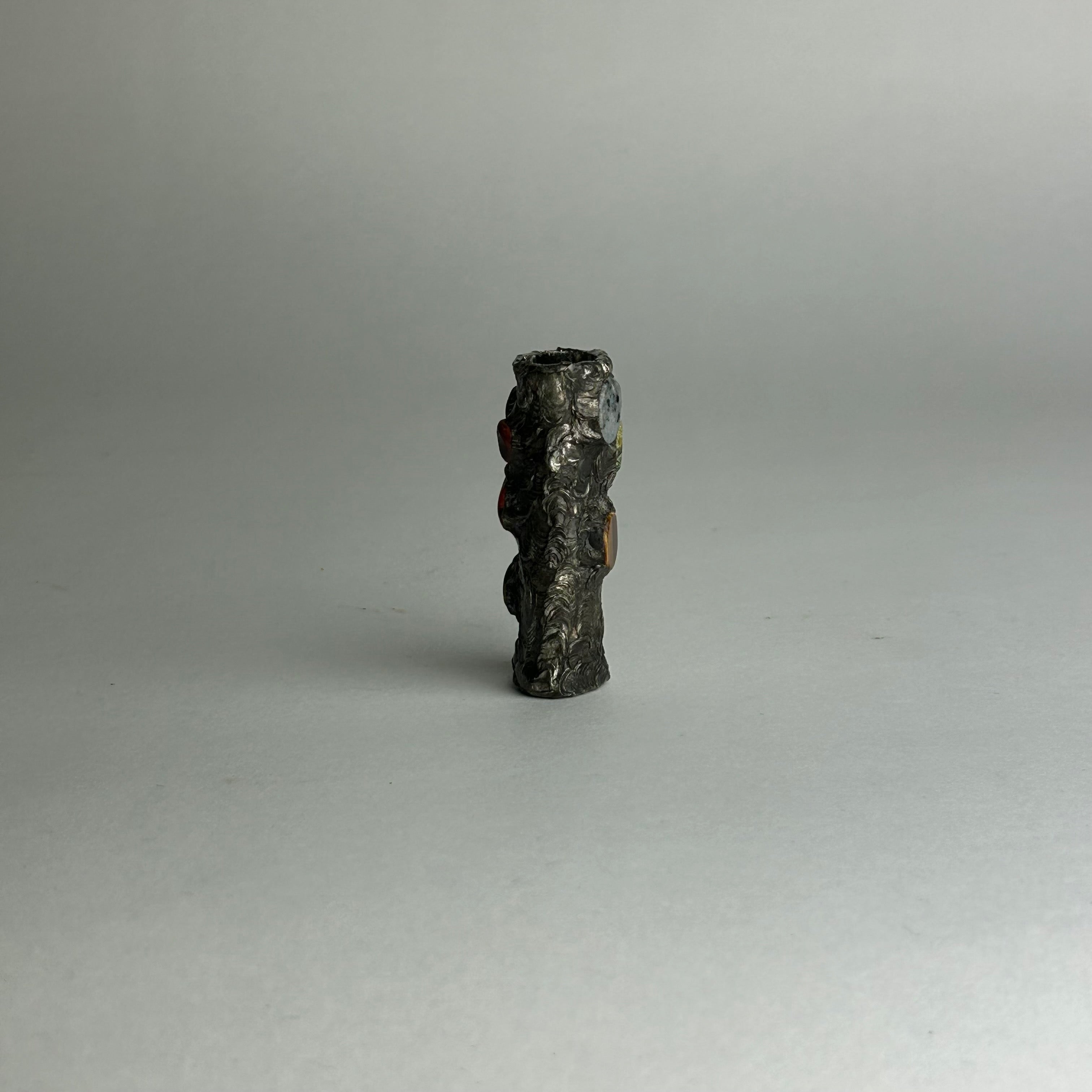 Original Hand Soldered and Jeweled Lighter Cover by  THE PERFECT NOTHING CATALOG — detail view