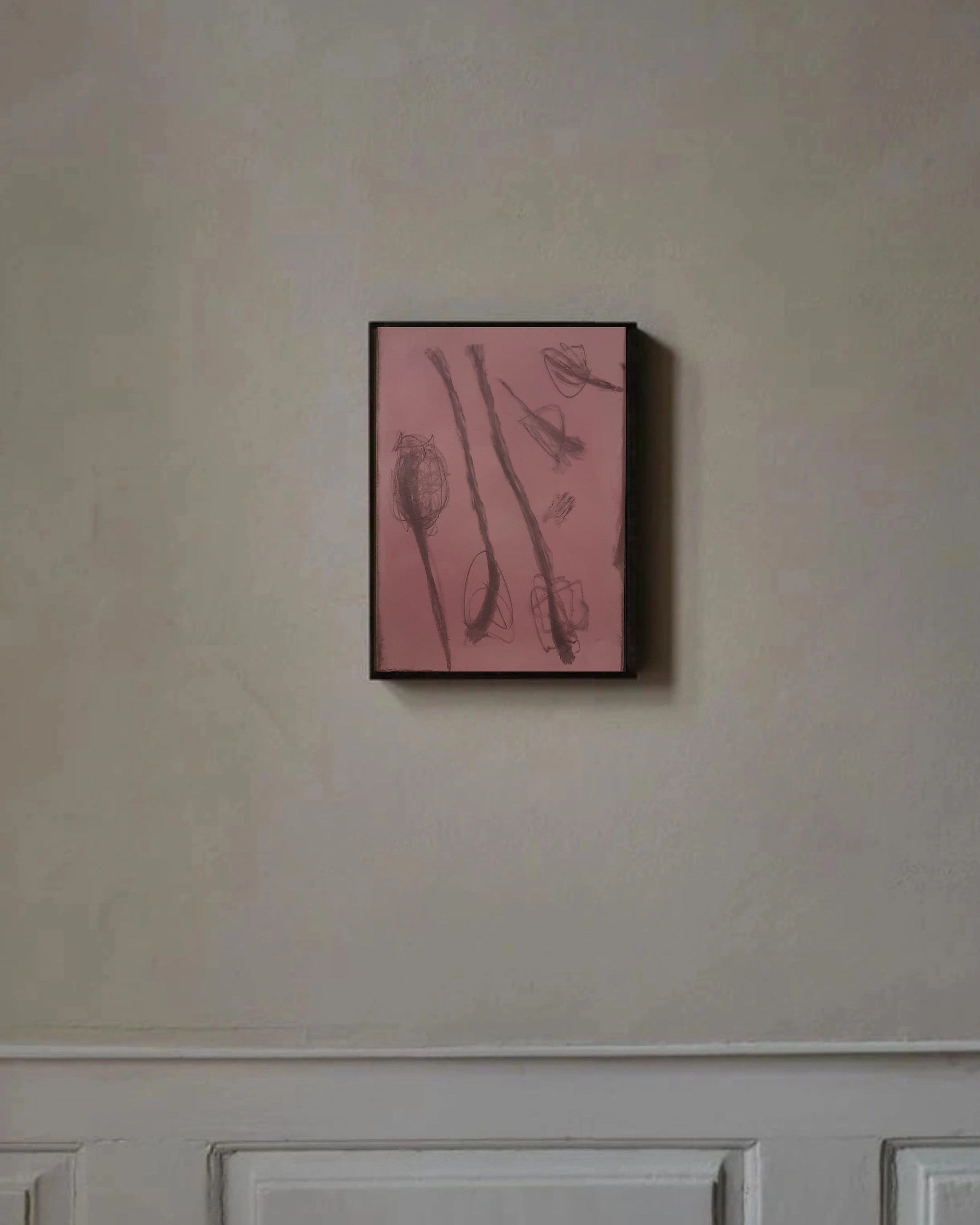 'Winter trees sleep standing' Painting