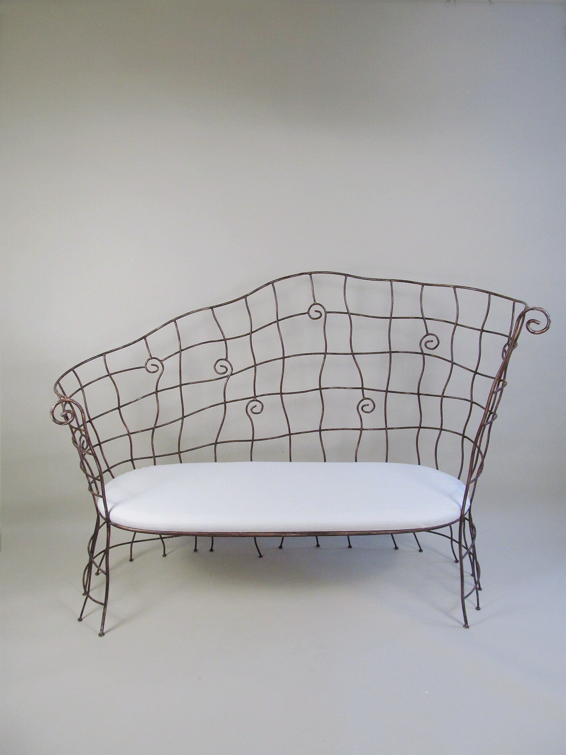 Scrollwork Iron Bench by Myakin | The Oblist