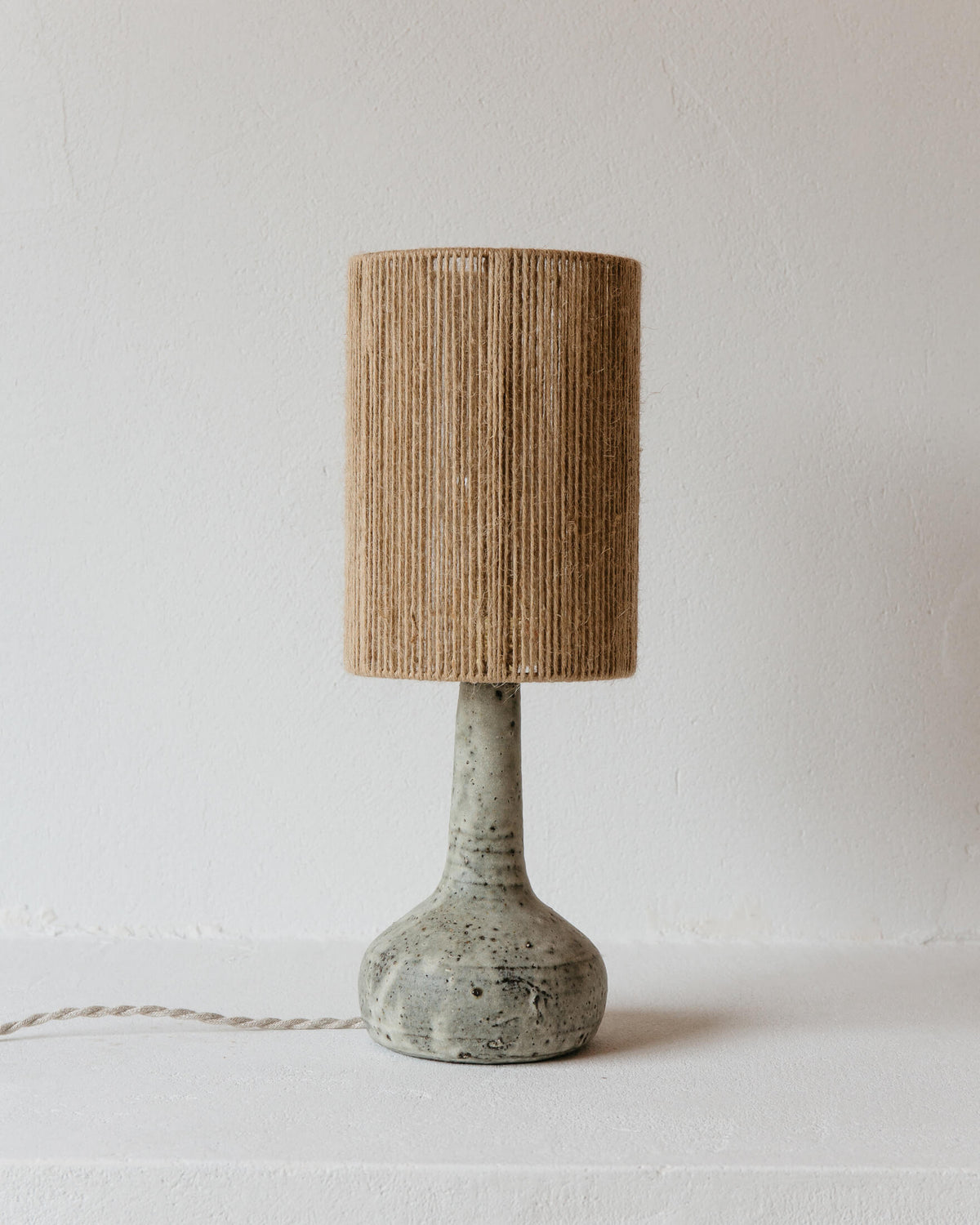 Contemporary Table Lamps in Ceramic "Lune" — detail view