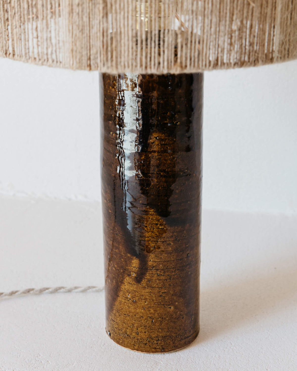 Contemporary Table Lamps in Ceramic "Terre" — detail view