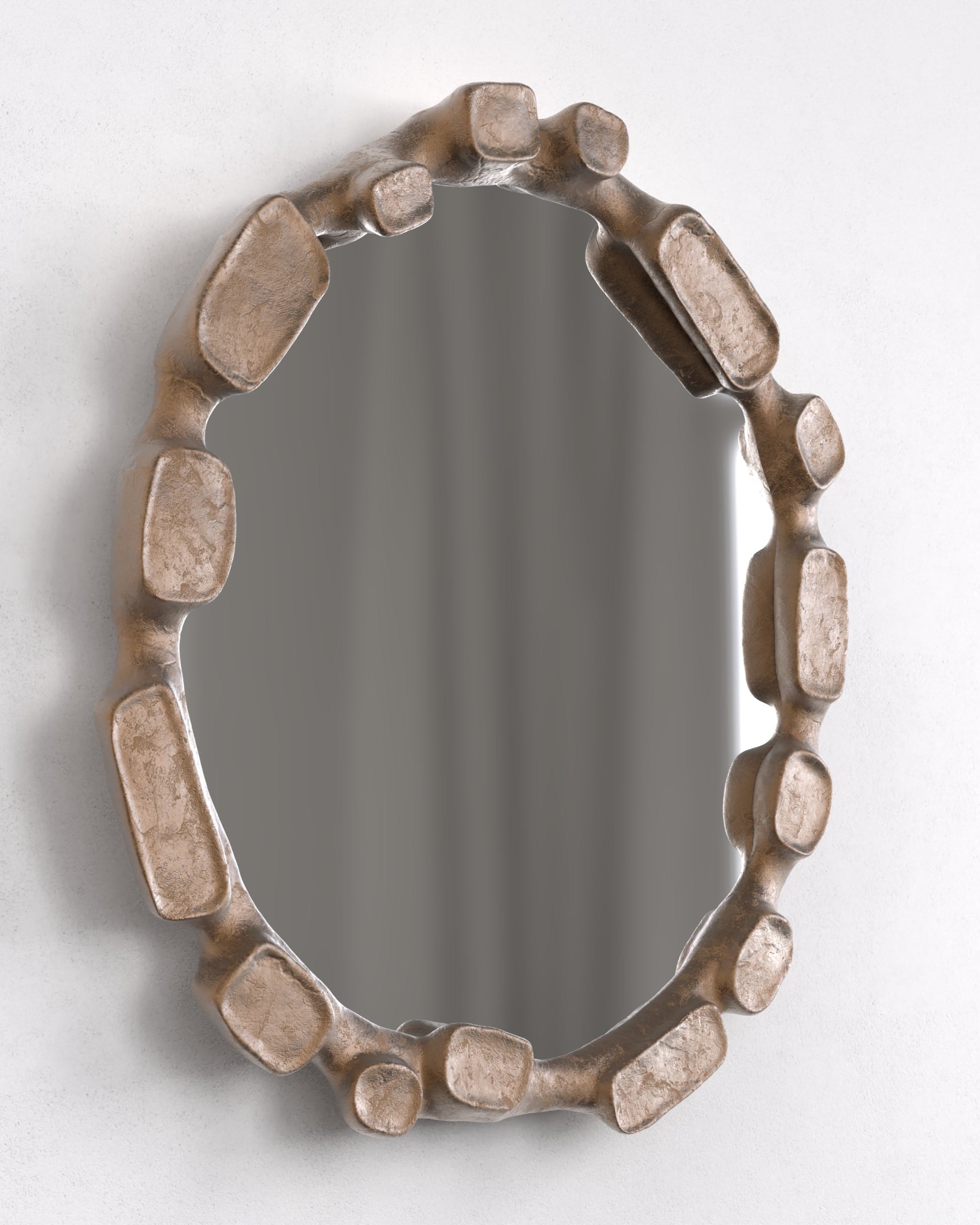 MARE V1 Wall Mirror with Cast Bronze Frame