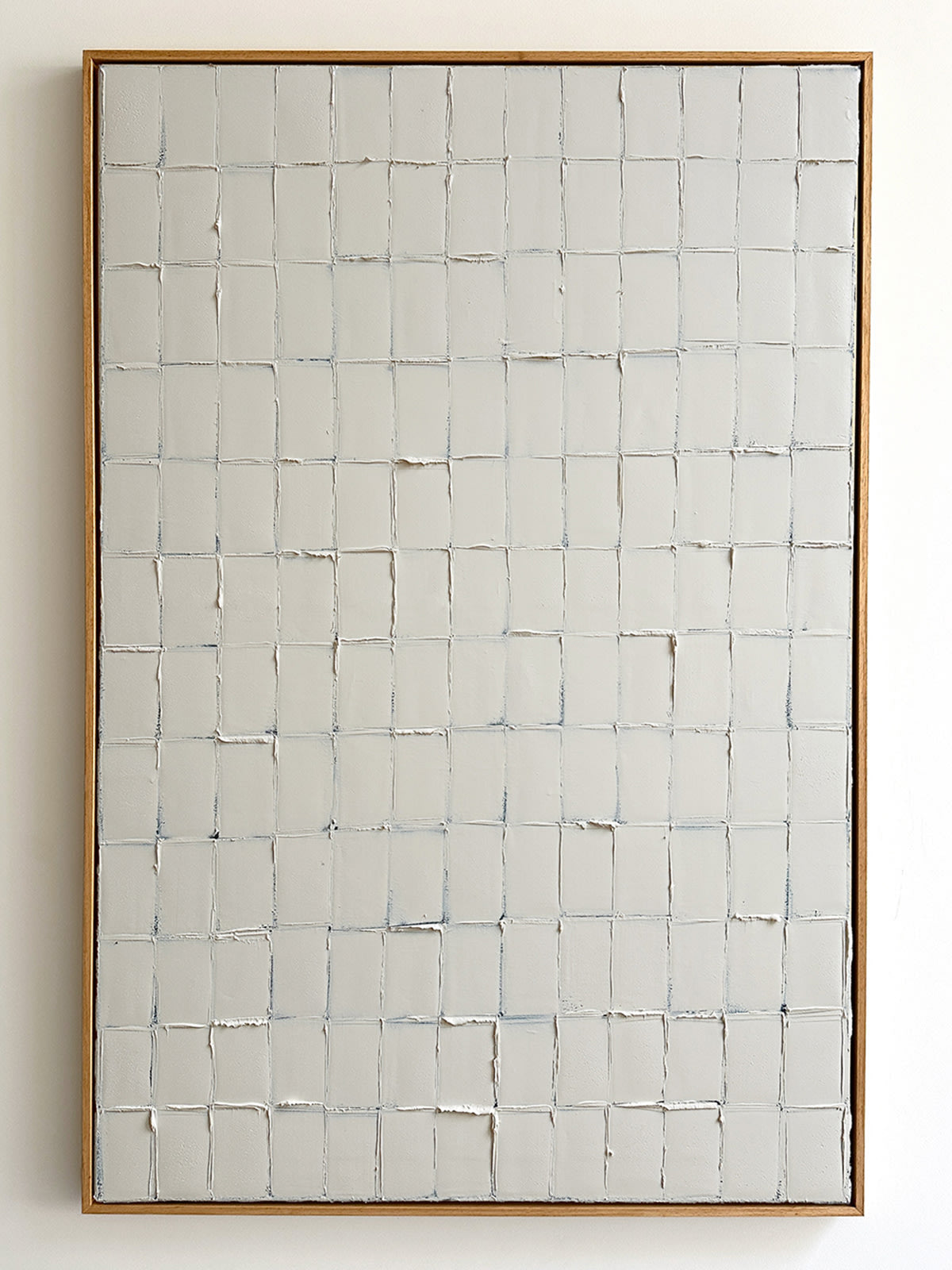 'Warm White - Strokes' Painting by Roi Elmaliah | The Oblist