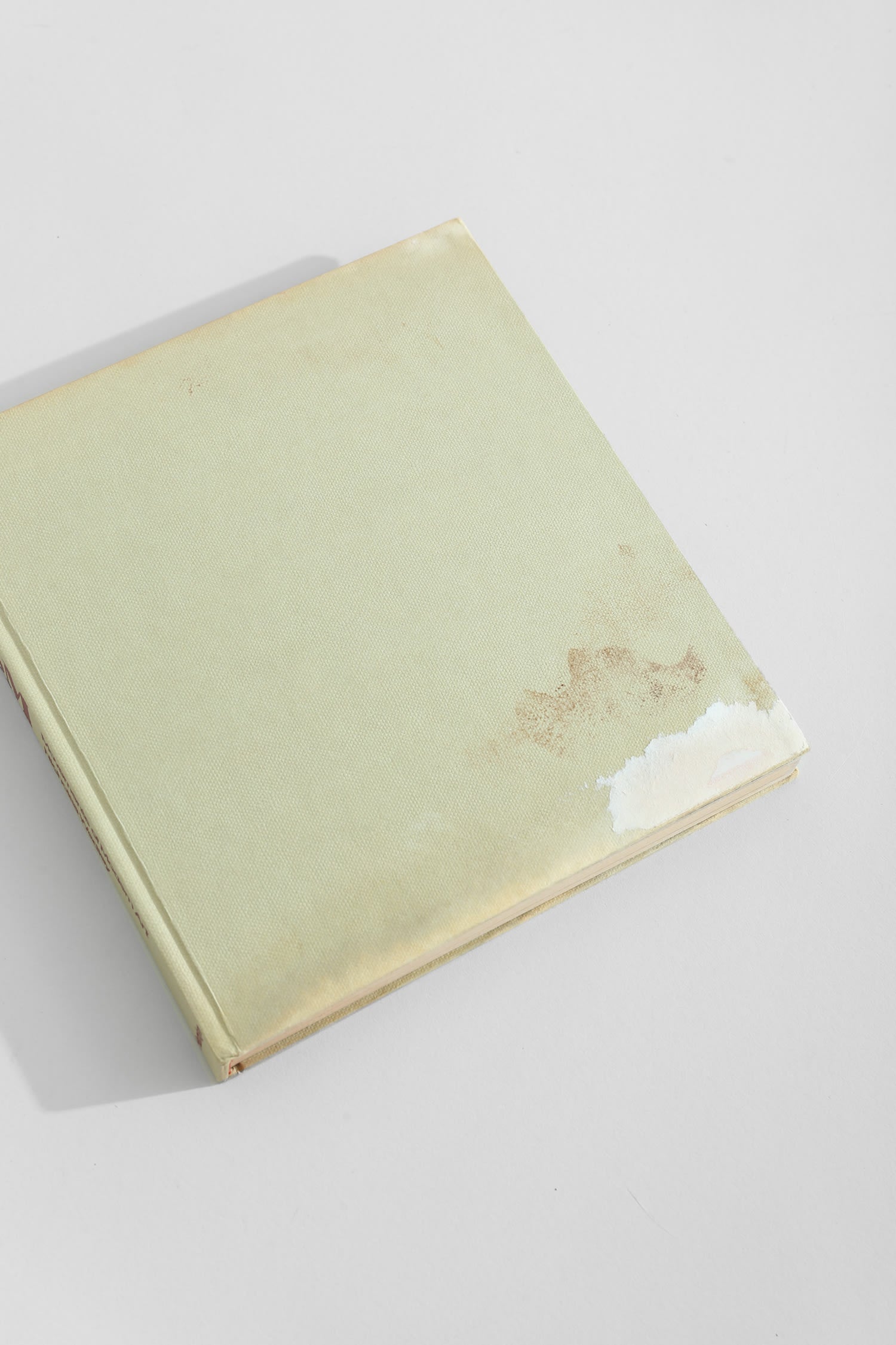 Cubism Book — back view showing worn green cover