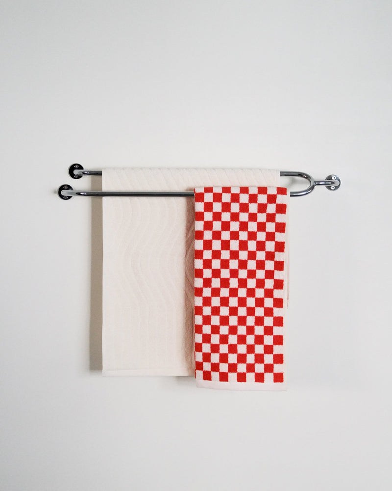 FAUNA Towel Bar Double by Maha Alavi | The Oblist — stainless steel, modern design