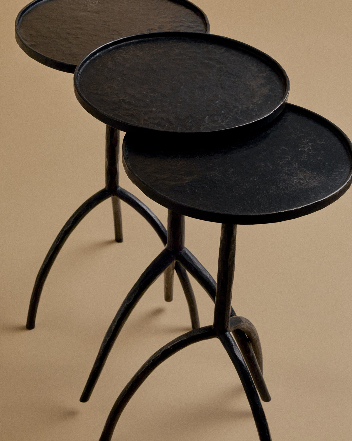 Brut Vol. I — Hand-Forged Iron Side Table — detail view