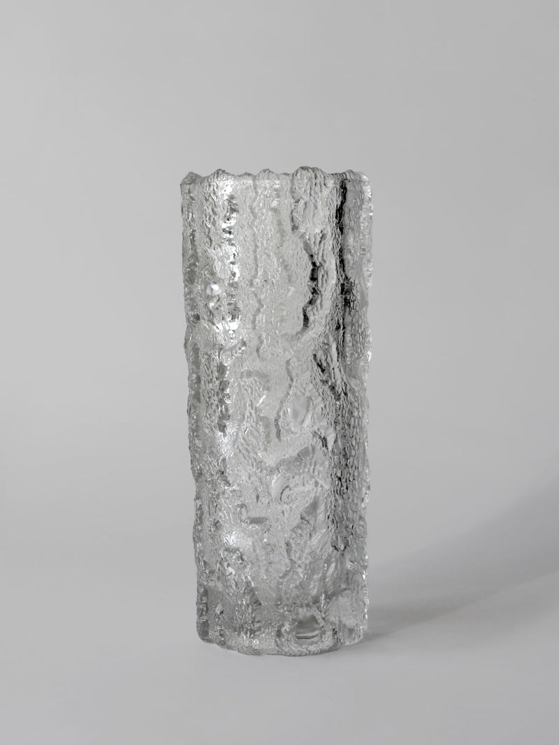 Georgshütte Arktis textured glass vase 1960s Germany vintage