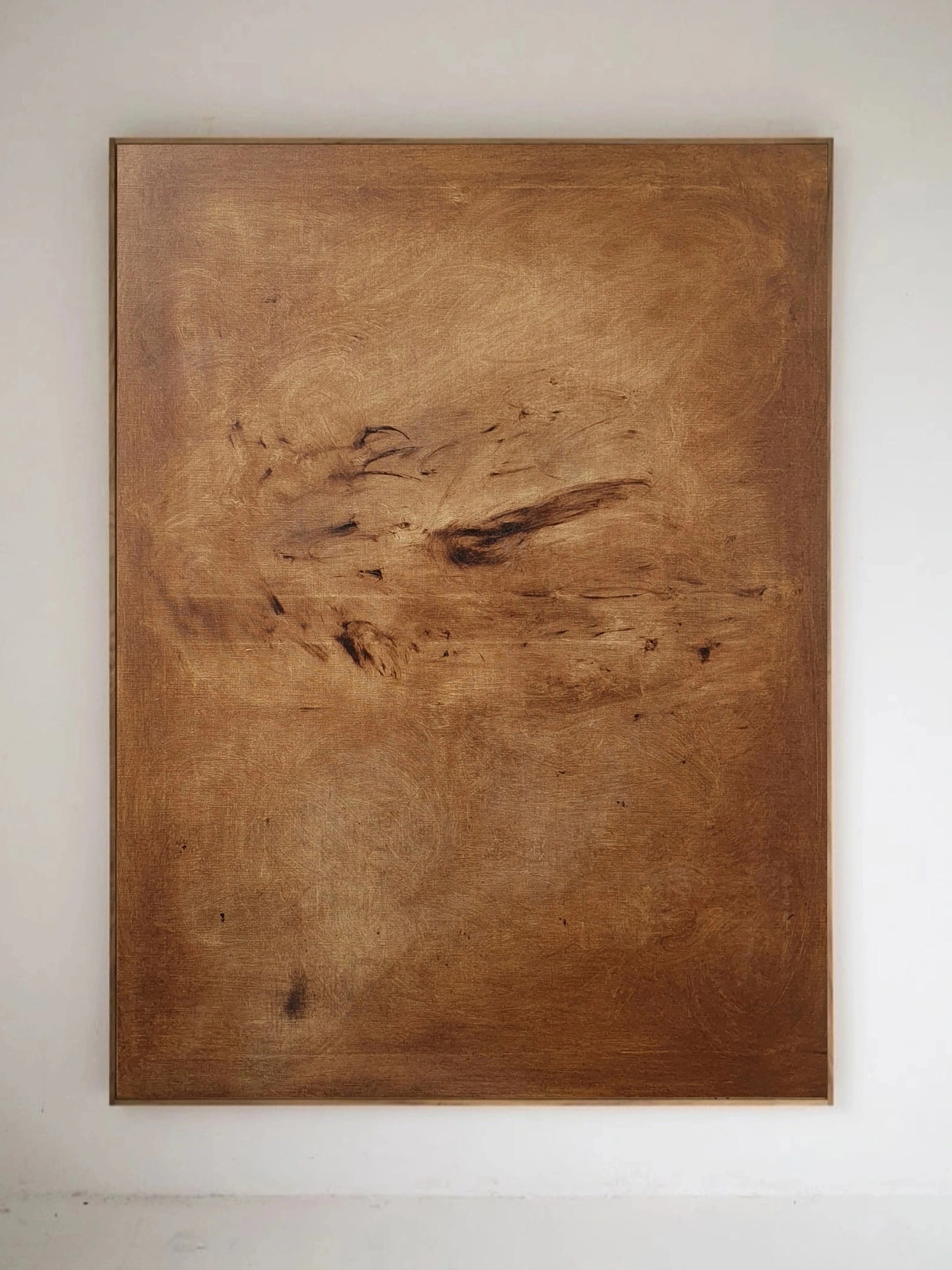 'Florentine chalk/wood' painting by Yeliza Gevorgyan | The Oblist
