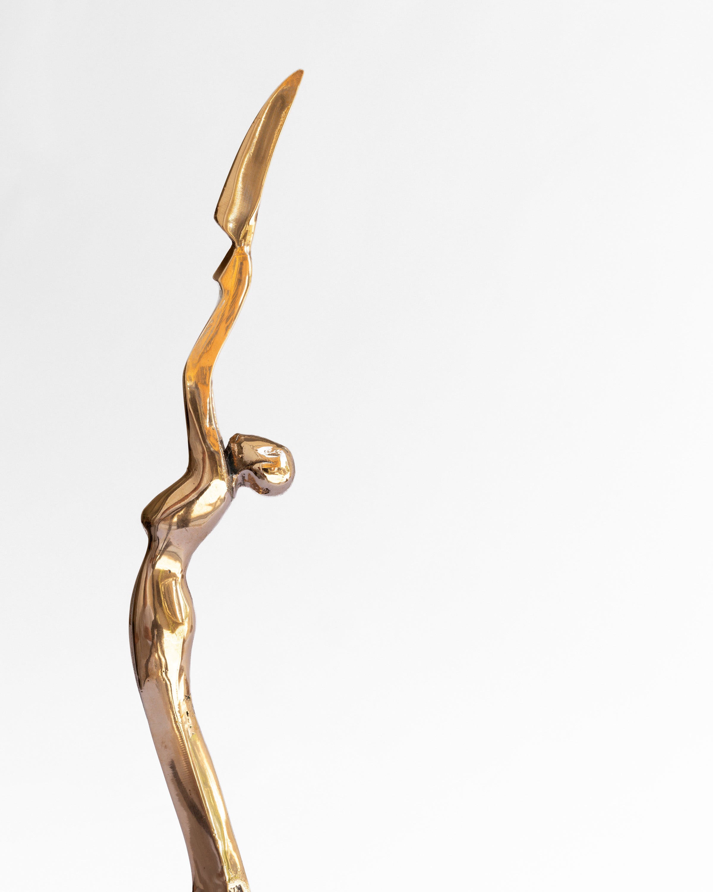 Art Deco Revival Bronze and Marble Sculpture, Signed, 1980s — alternate view