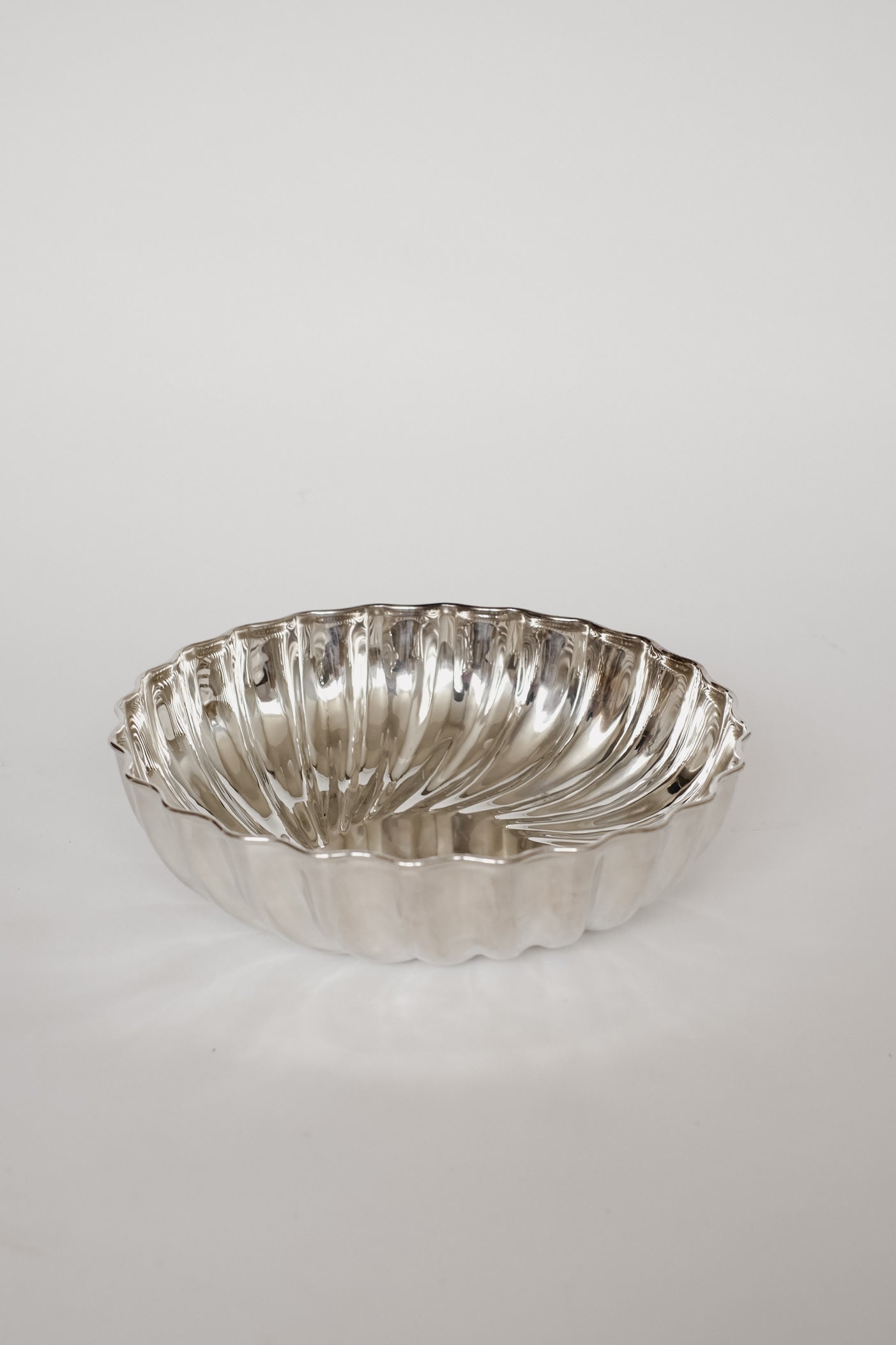 Vintage Guido Galbiati Milano Silver-Plated Shell Bowl by septembre studios | The Oblist