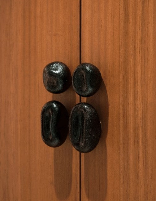 Knobs Collection Sculptures in Glass — side angle