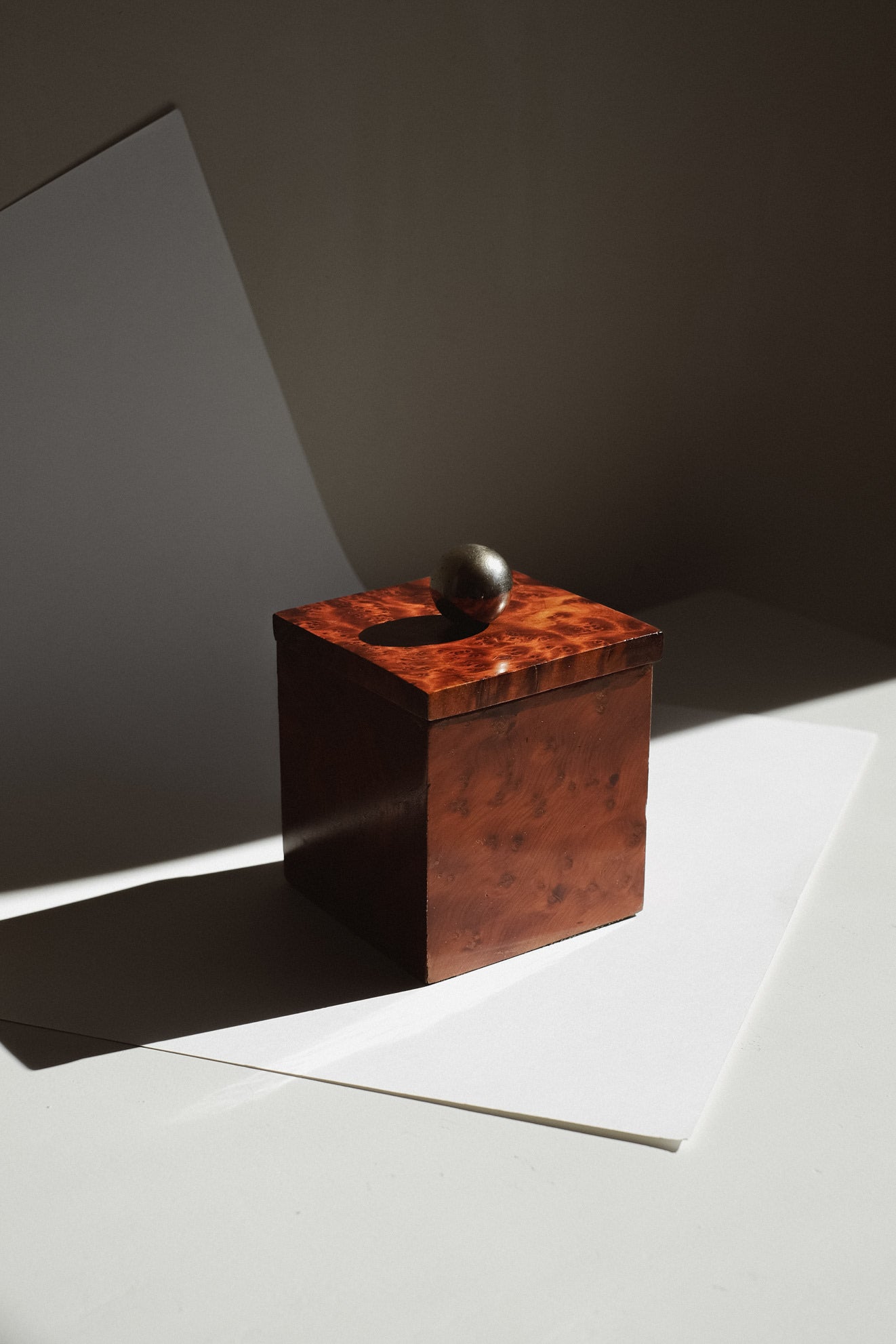 Wooden Art Deco Box  — close-up