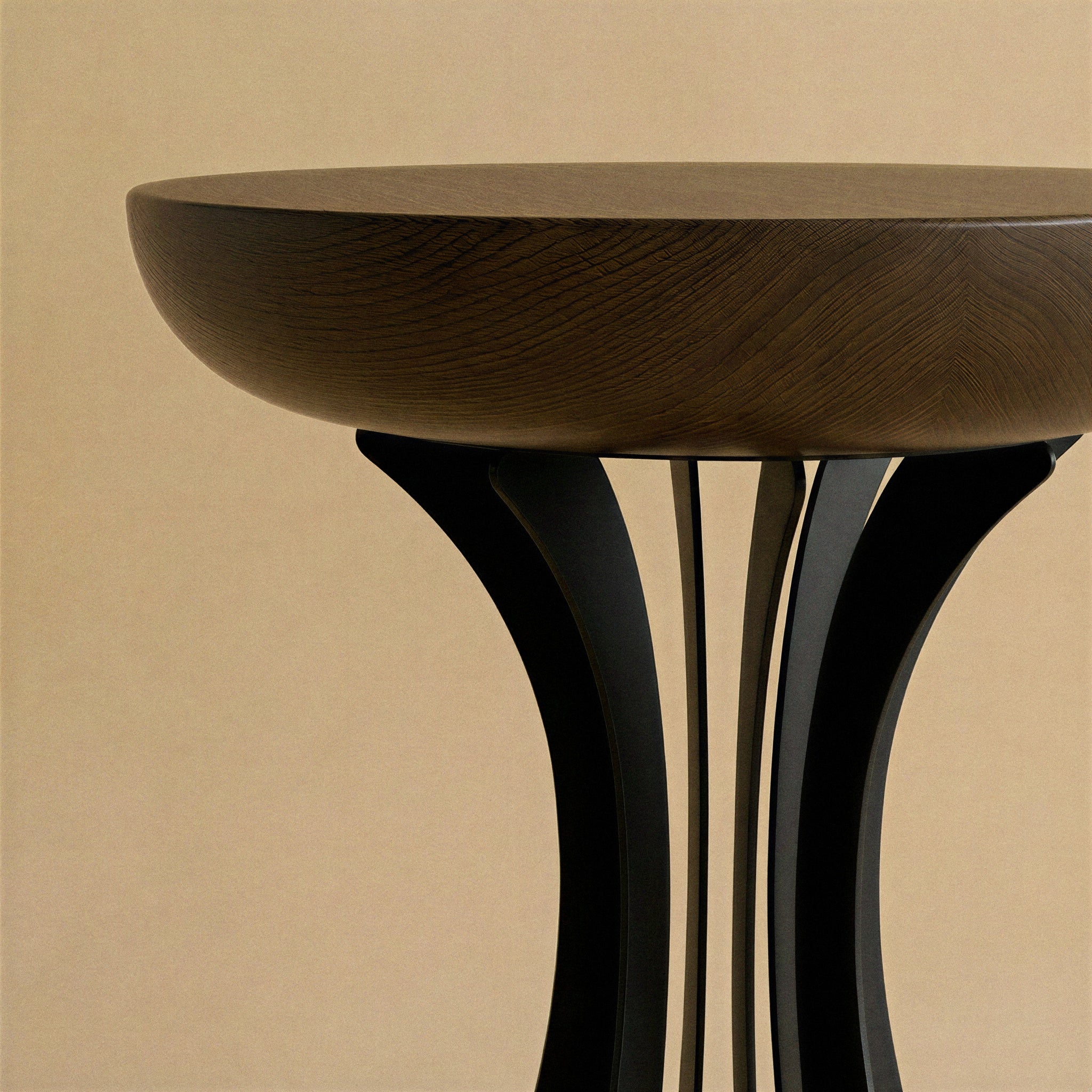 Fibonacci Side Table - Black — lifestyle setting
