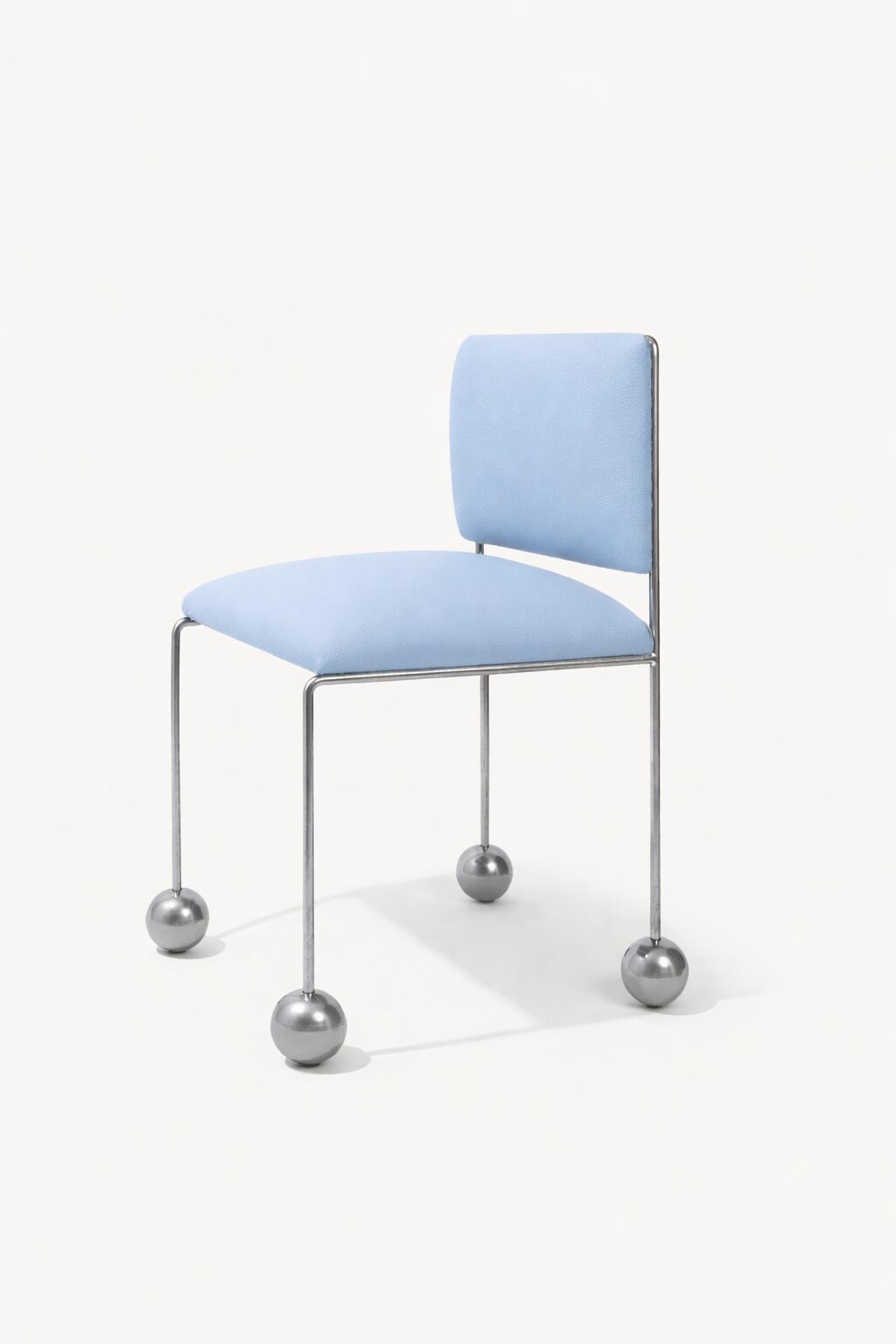 Ball Foot Sculptural Chair in (vegan) leather — additional view