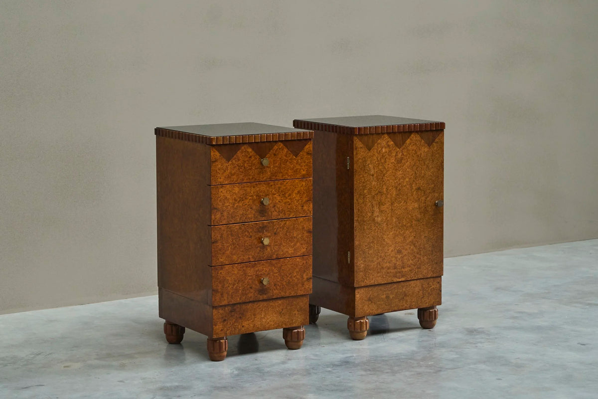 Exceptional Pair of Art Deco Cabinets Europe 1930s — in context
