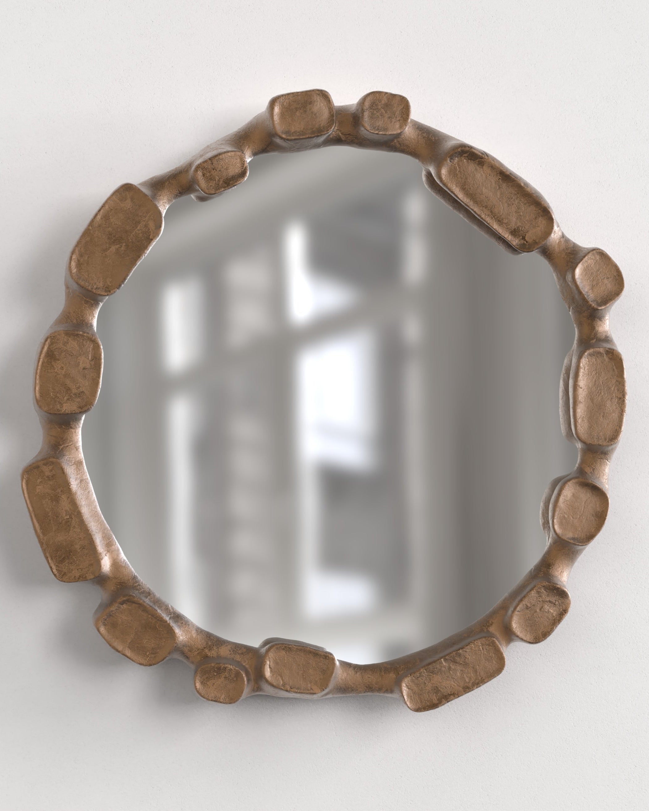 MARE V1 Wall Mirror with Cast Bronze Frame