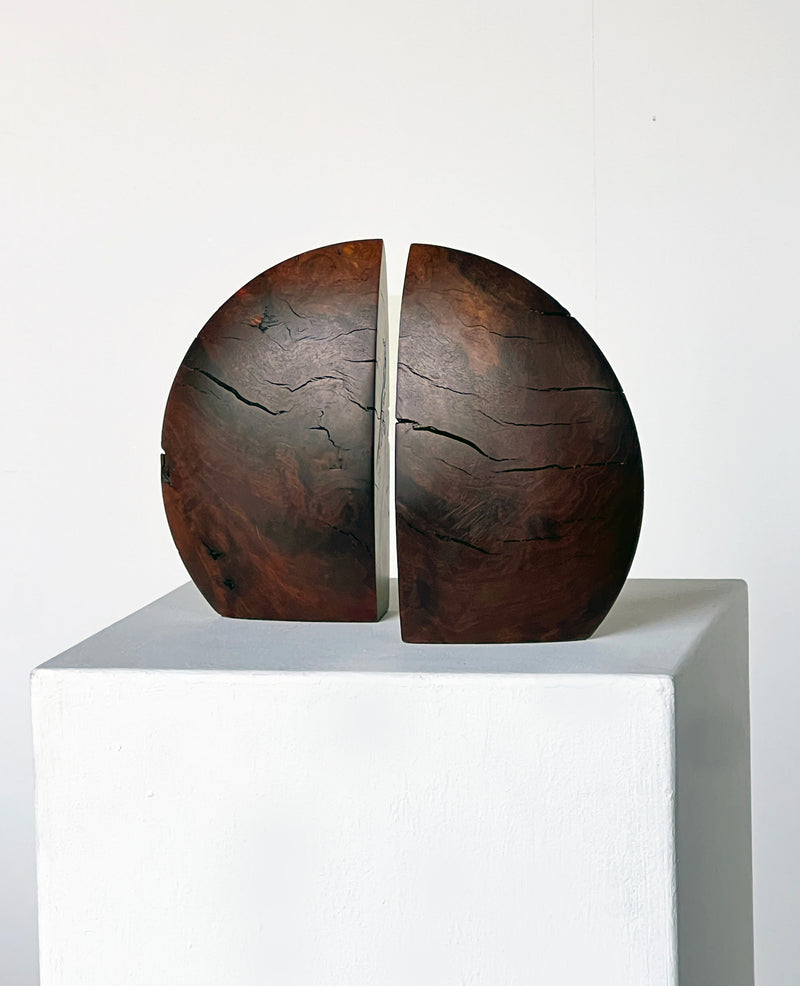 Geometric Burl Bookends by Jonathan stewart by Porter Studio | The Oblist