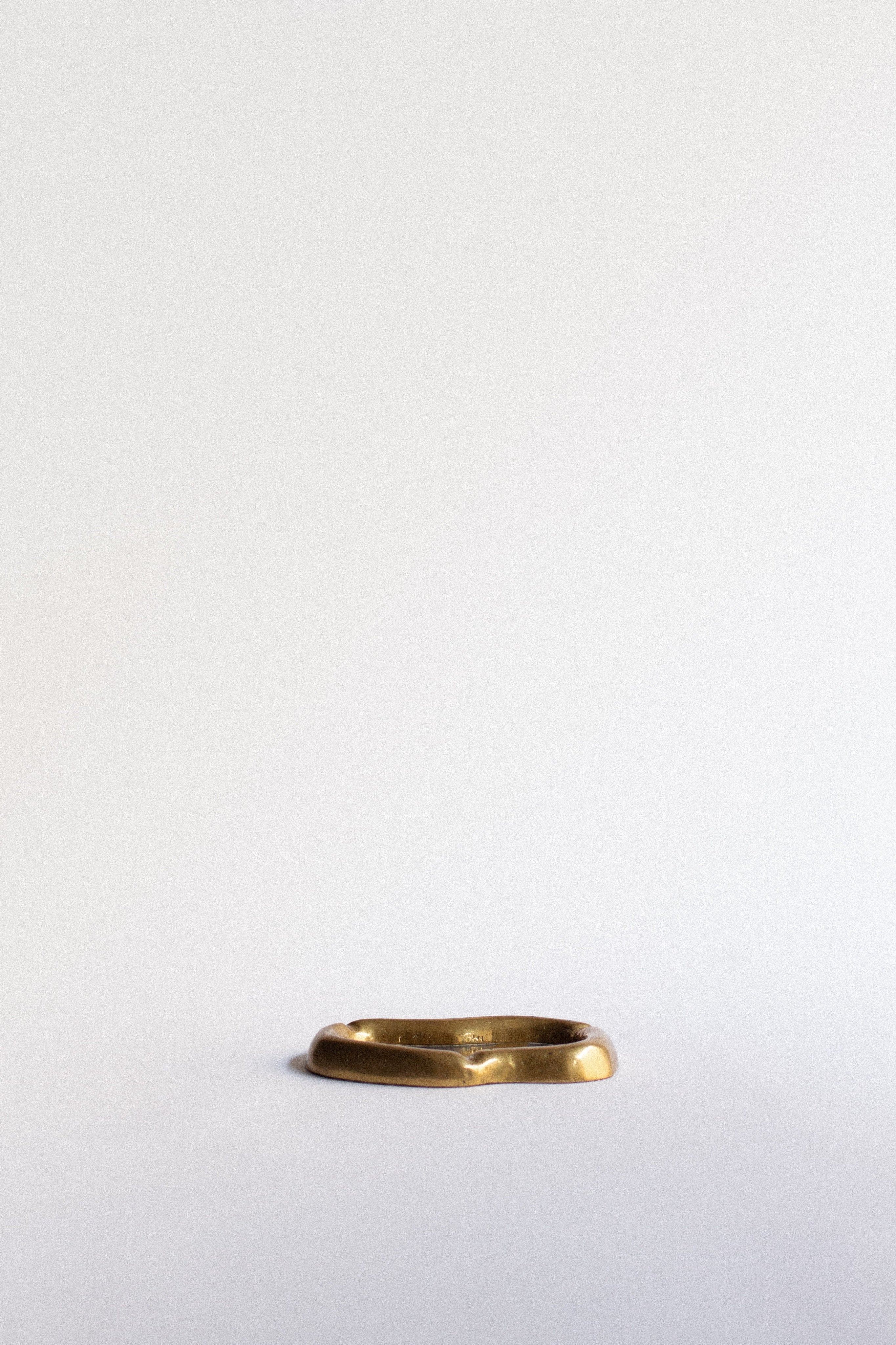 David Marshall Organic Brass Vide-Poche — lifestyle setting